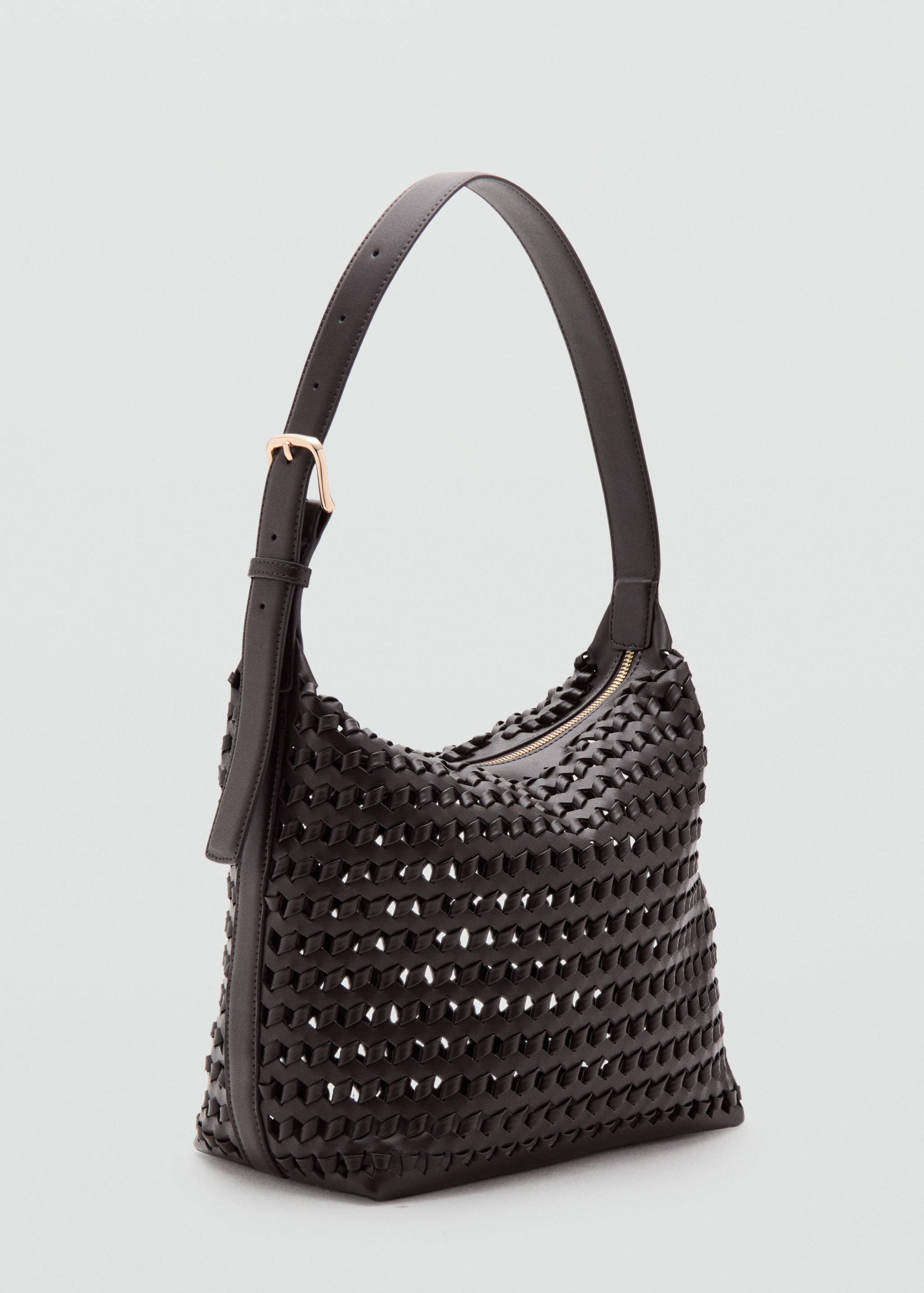Braided shoulder bag - Medium plane
