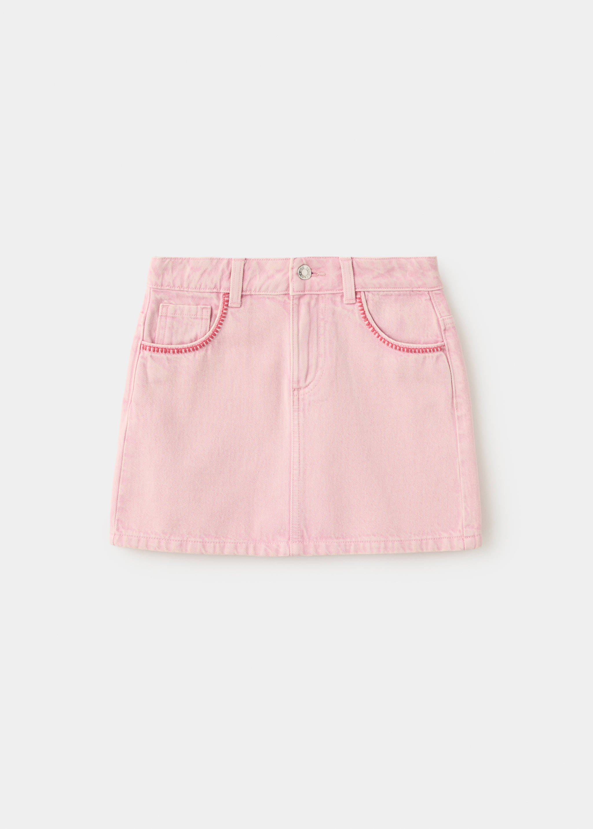 Falda denim detalles bordados - Artículo sin modelo