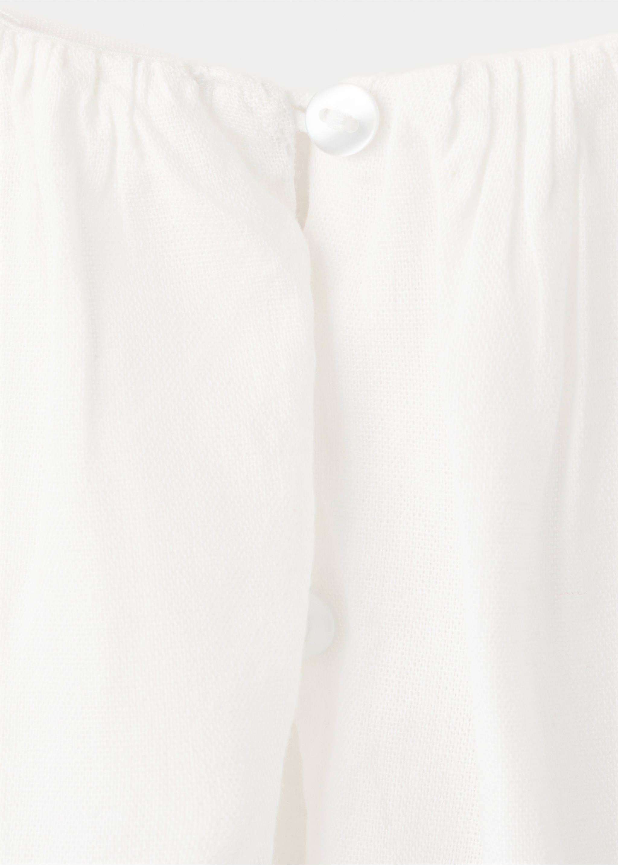 Vestit globus brodat flors - Detall de l'article 0, Blanc. Ref: 27046743-00.