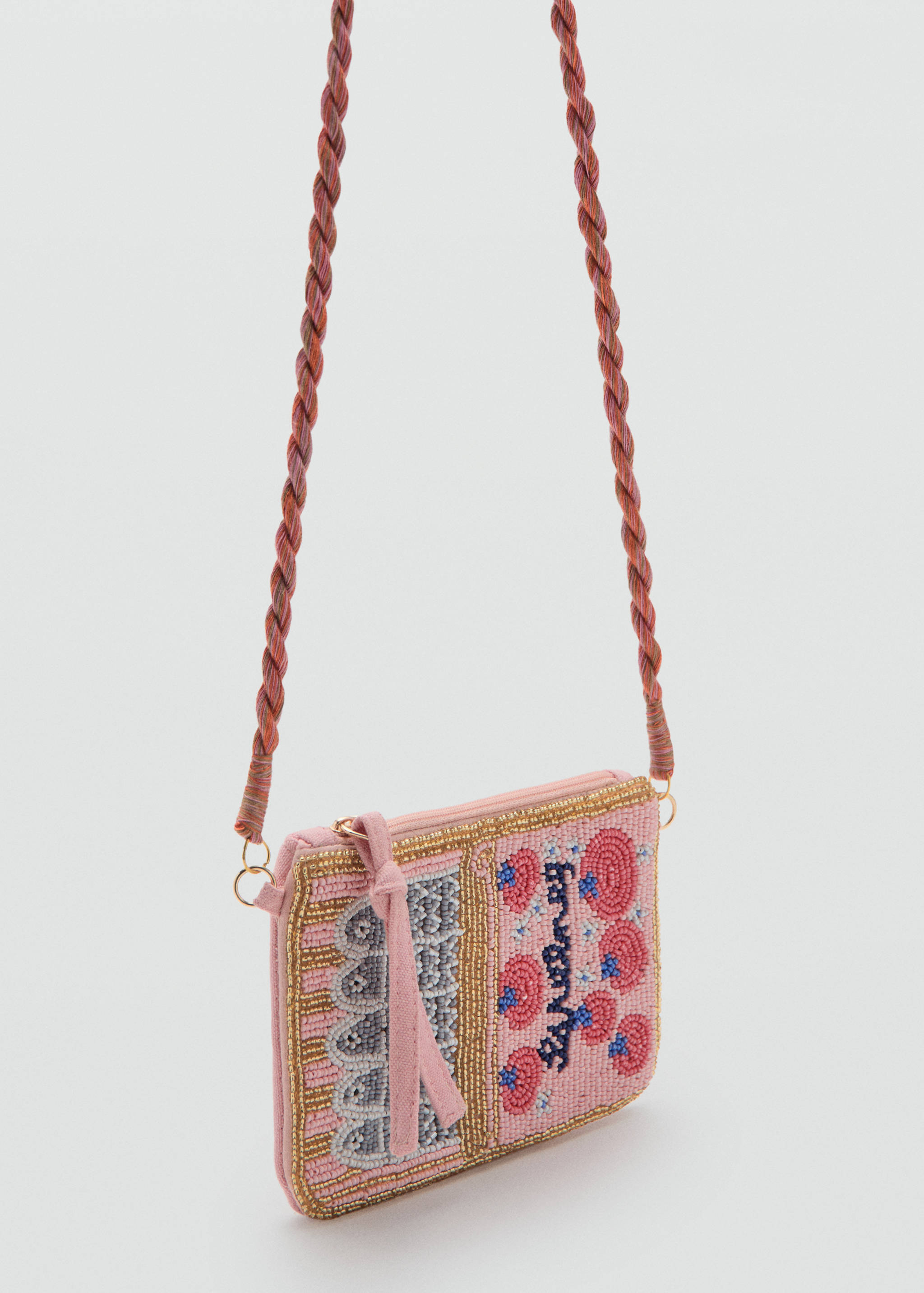 Beaded mini bag - Medium plane
