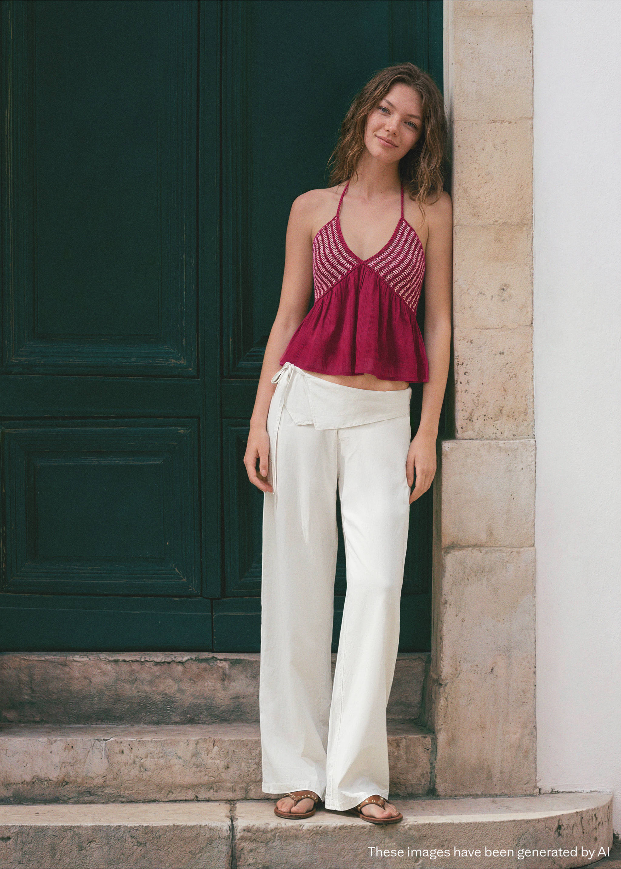 توب كروشيه بلونين - رؤية عامة, كستنائي. Ref: 27046745-00.