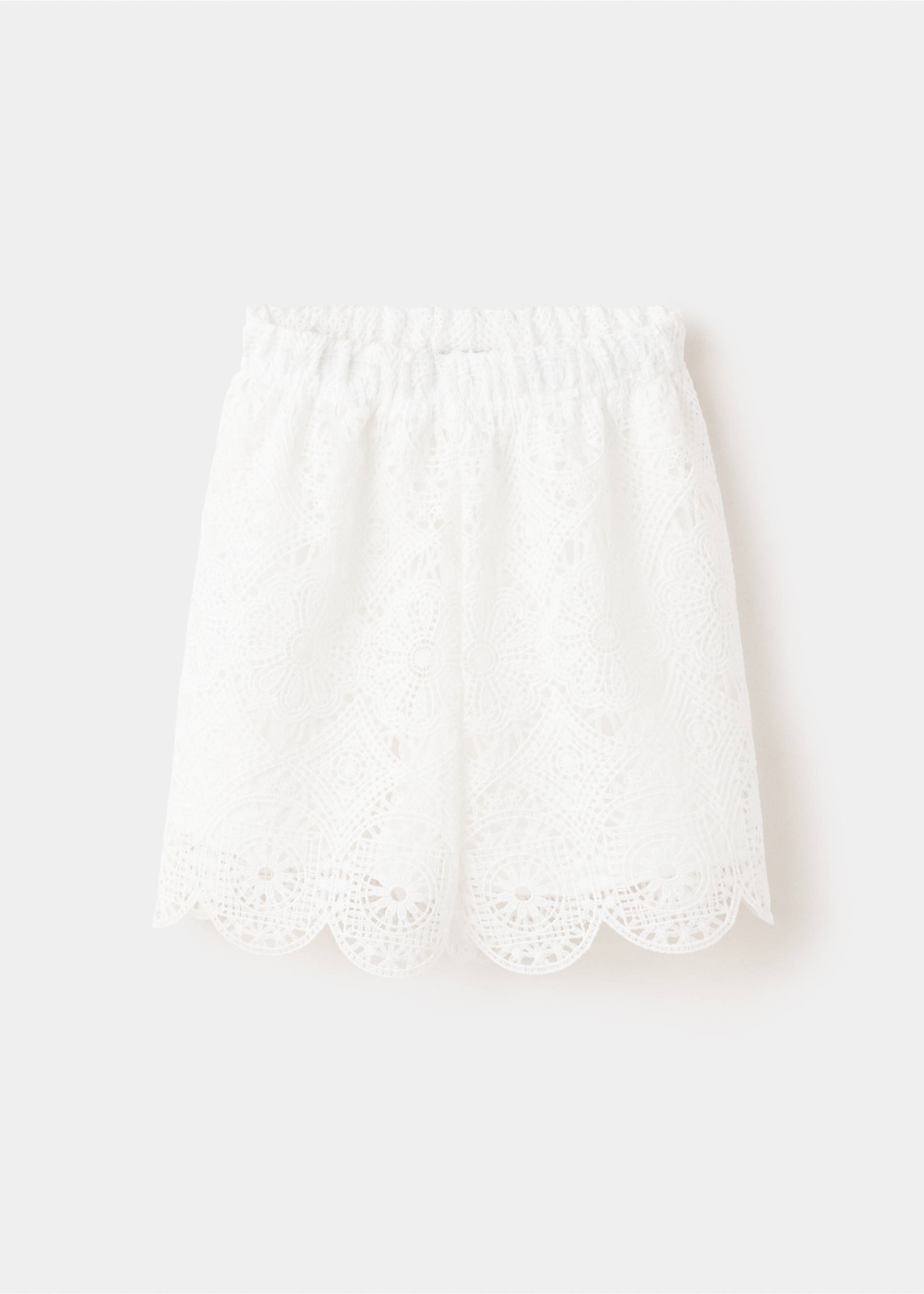 Embroidered openwork shorts - Article without model, Off White. Ref: 27046749-00.
