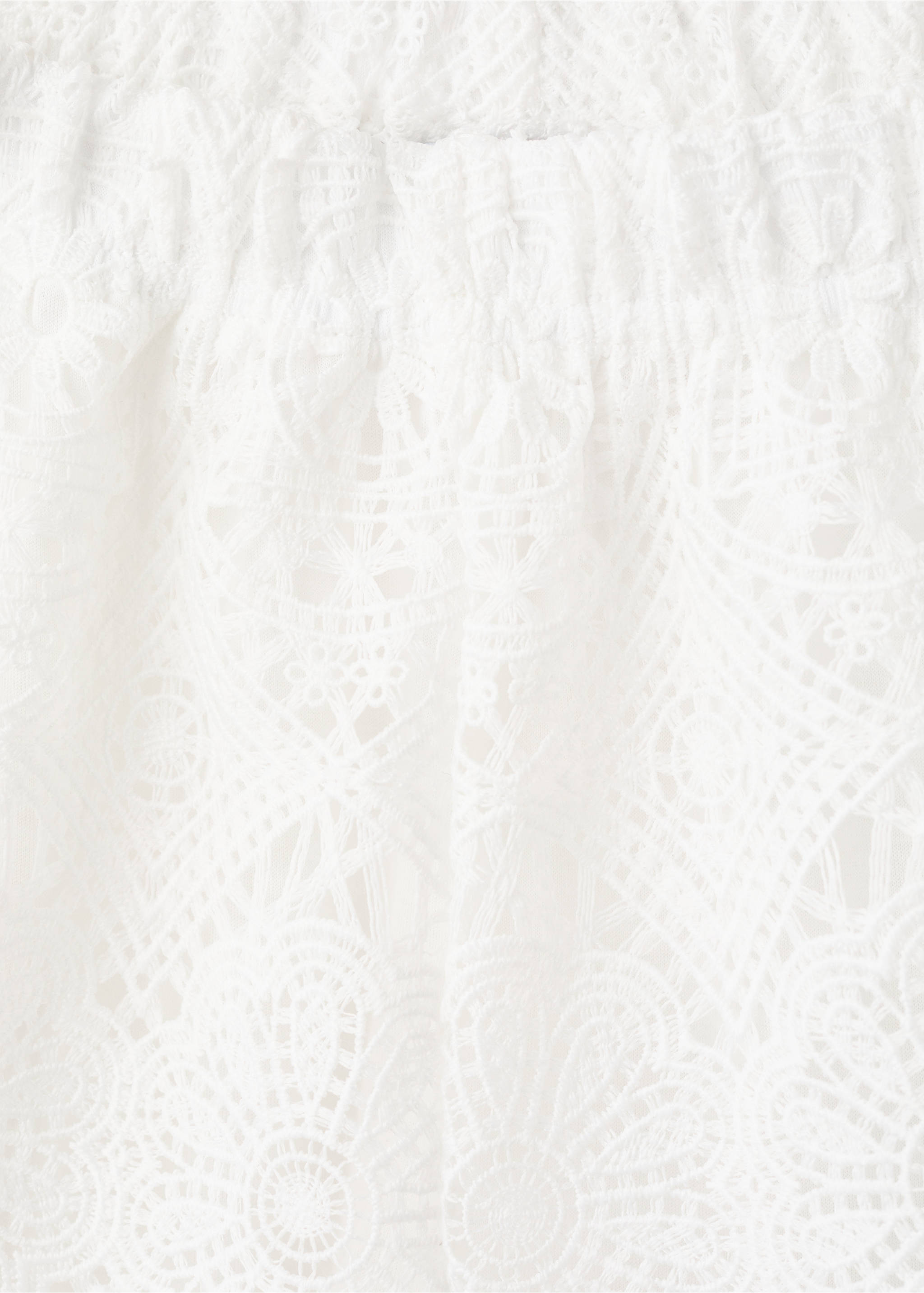 Embroidered openwork shorts - Details of the article 8, Off White. Ref: 27046749-00.