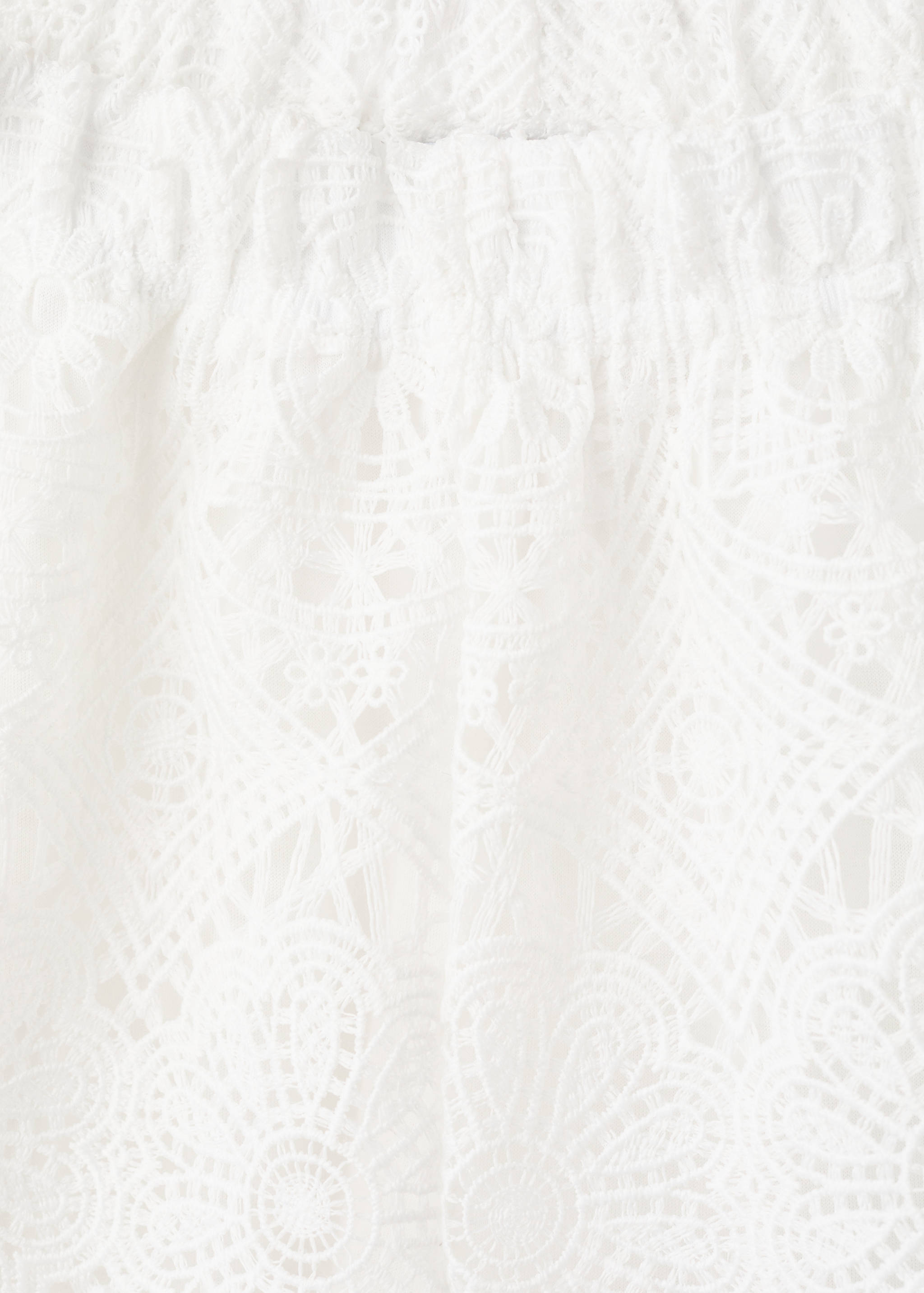 Embroidered openwork shorts - Details of the article 8