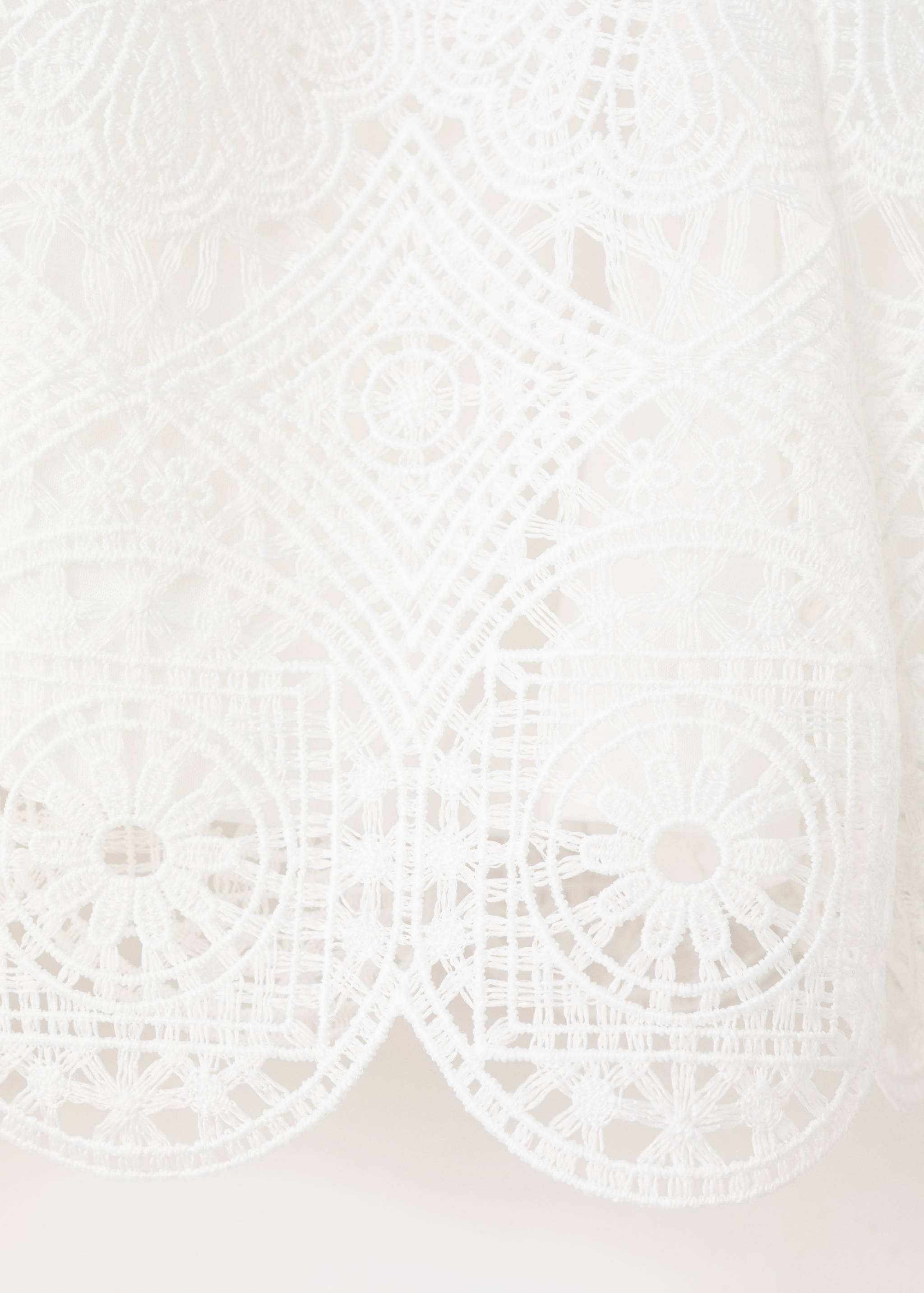Embroidered openwork shorts - Details of the article 0