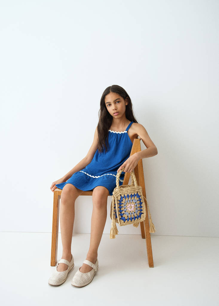 Short strap dress — Vibrant blue