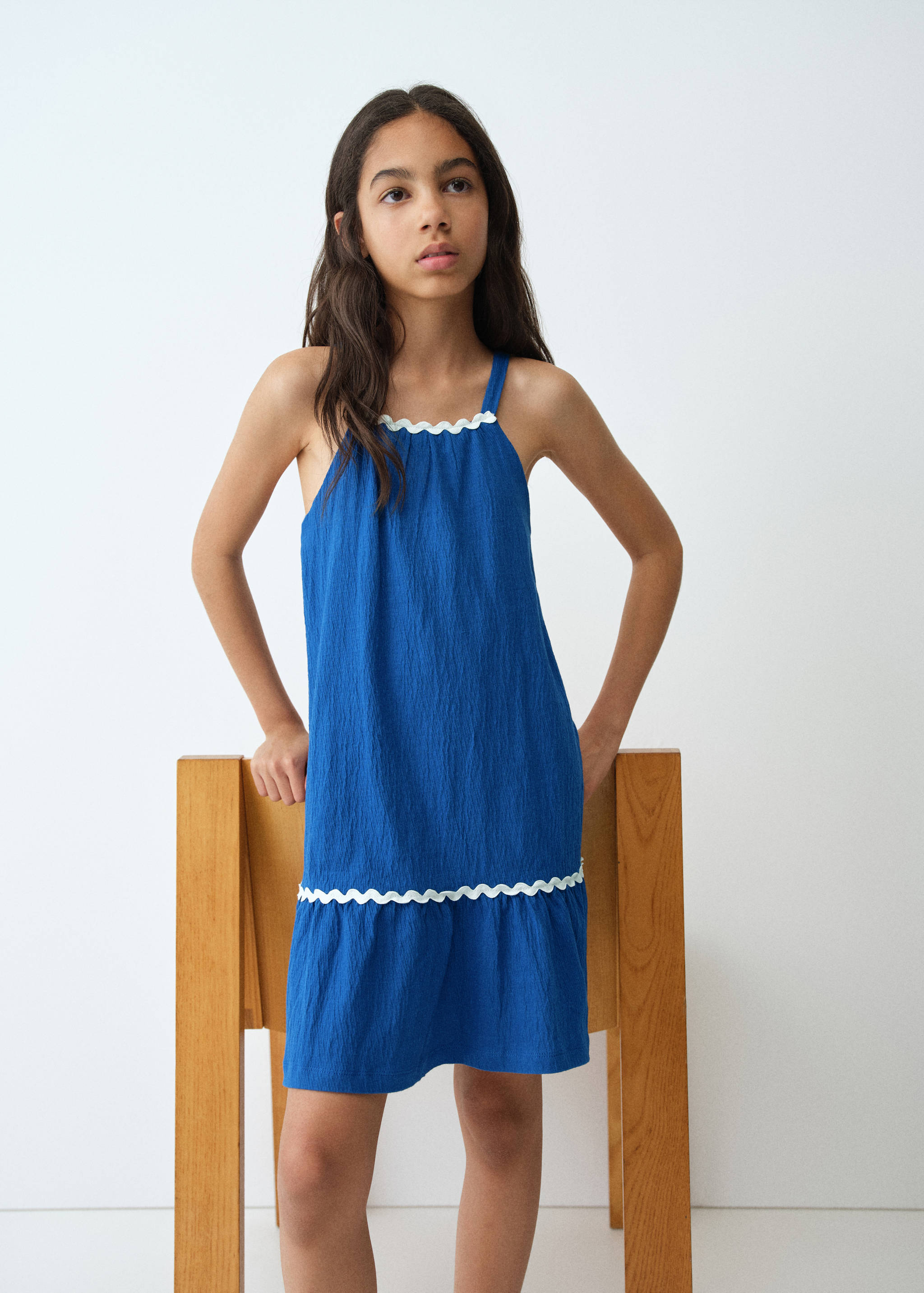 Short strap dress - Medium plane