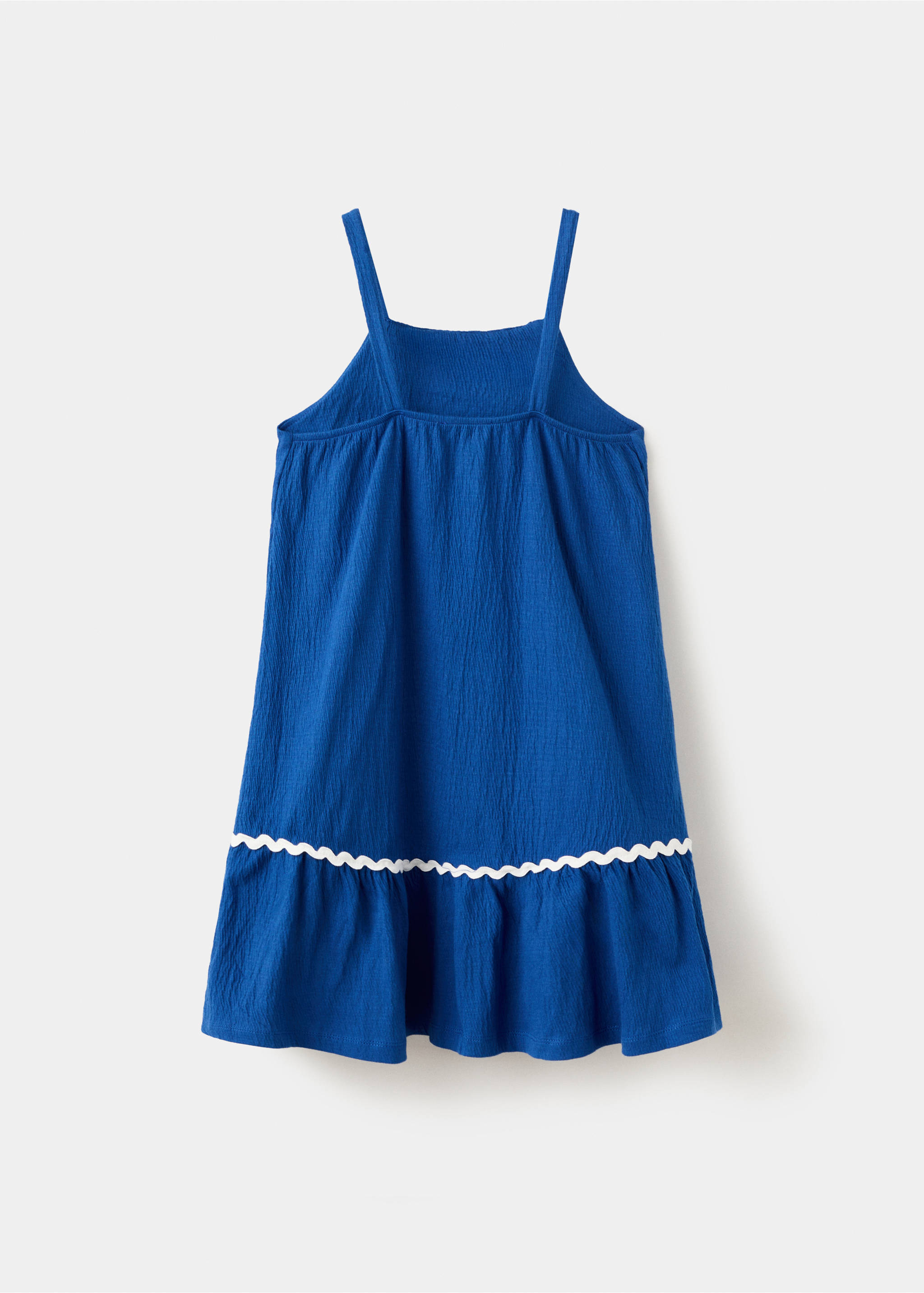 Short strap dress - Reverse of the article, Vibrant blue. Ref: 27046751-00.