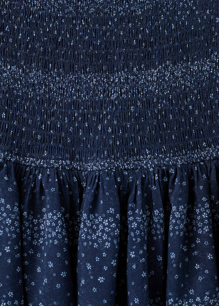Halter-neck dress with open back — Navy