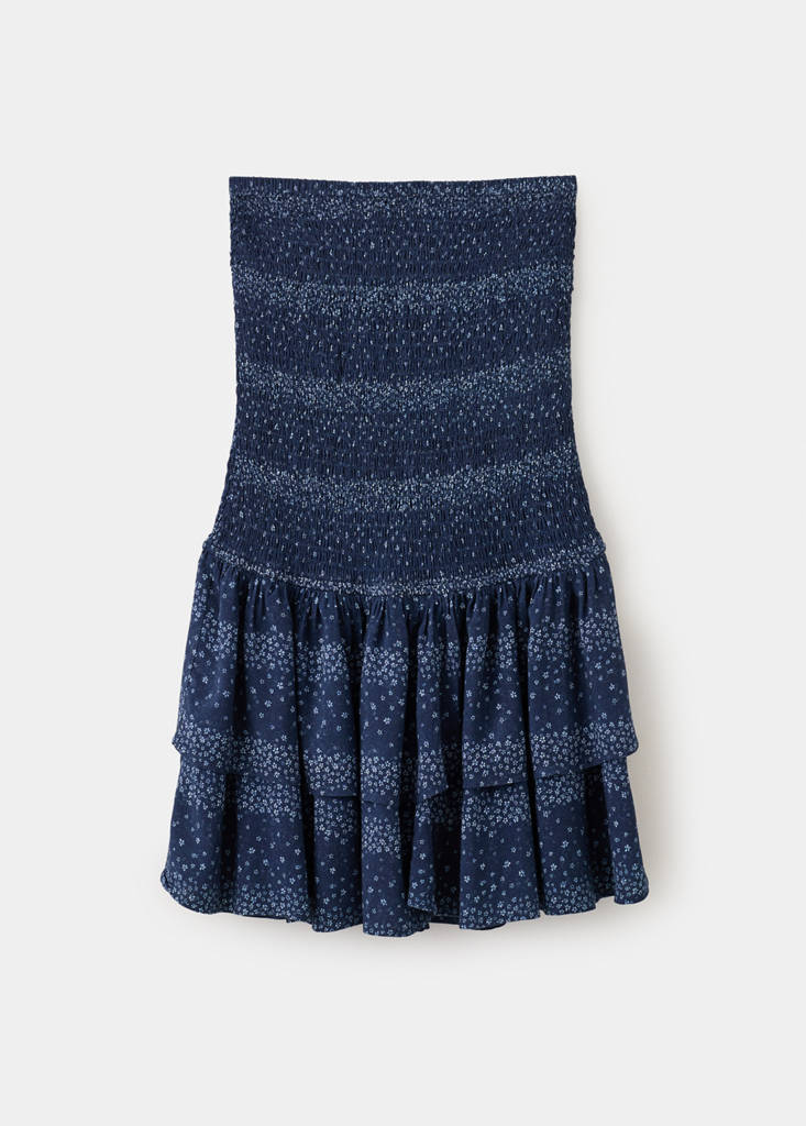 Halter-neck dress with open back — Navy