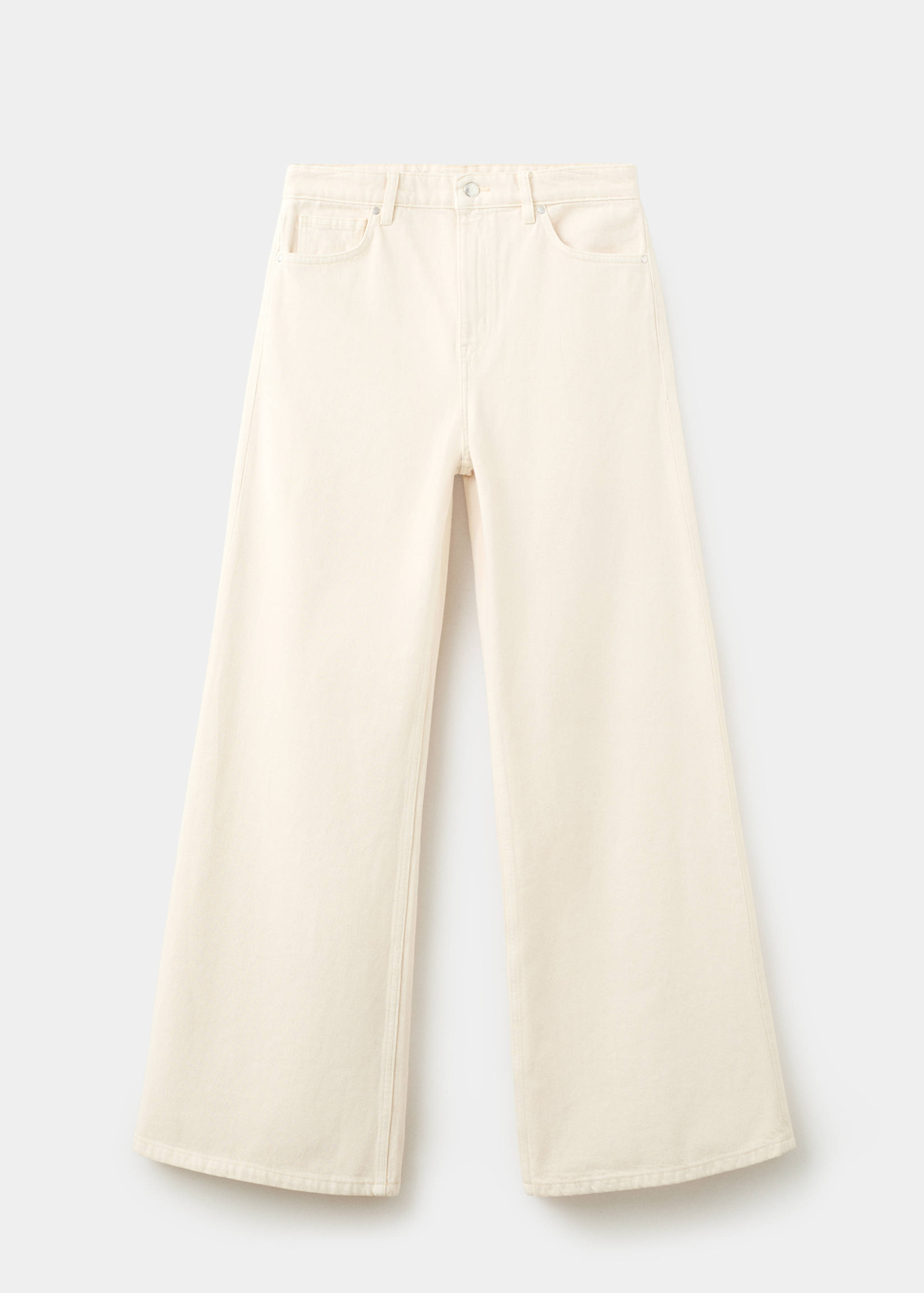 Wide leg mid-rise jeans - Article without model