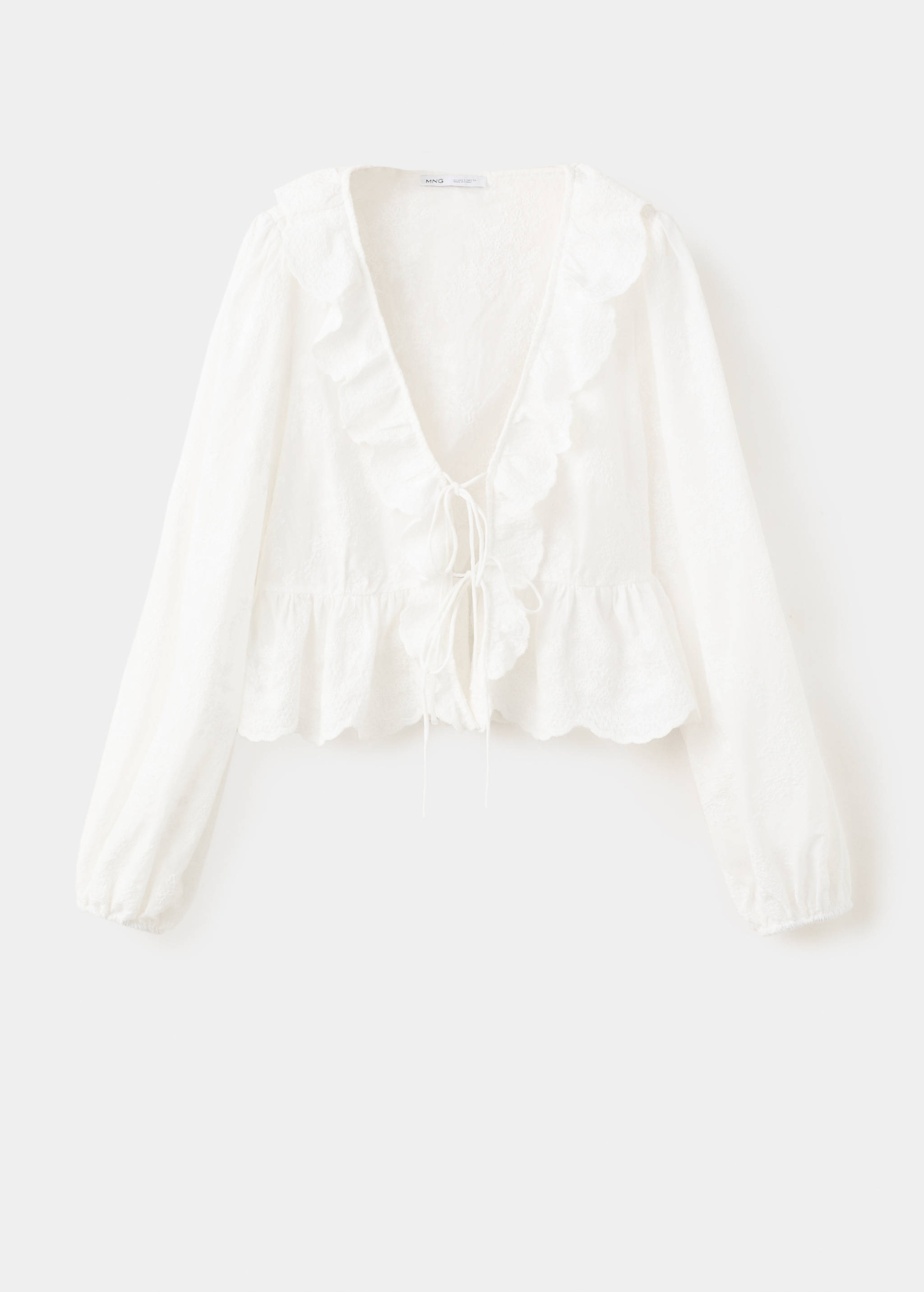 Blouse brodée volants - Article sans modèle