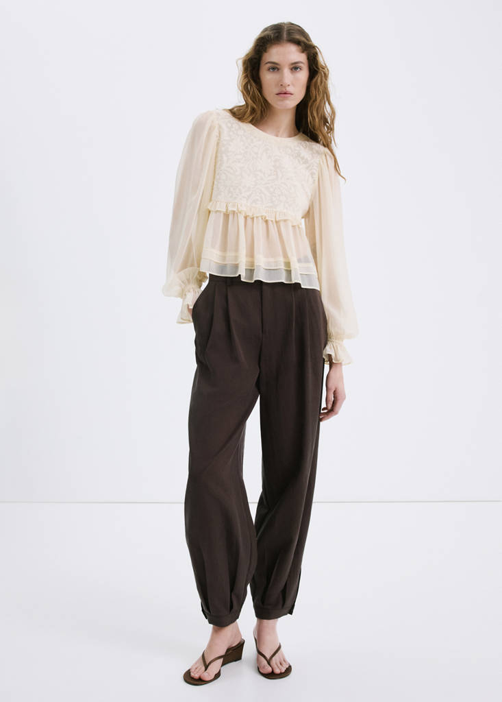 ＊dapangdoudou＊ A&amp;S /new gather blouse Blouse, Ada