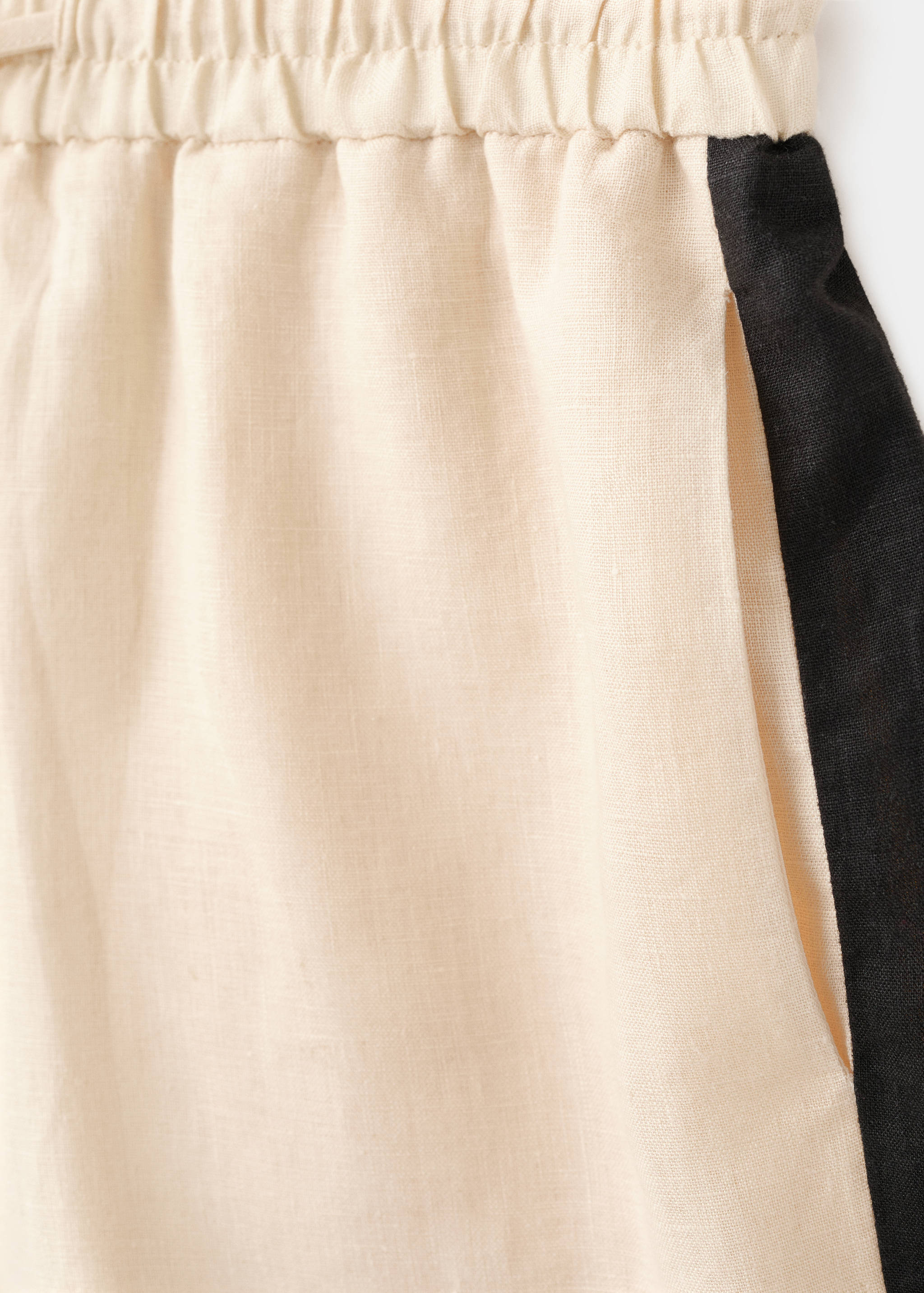 Shorts lino rayas contraste - Detalle del artículo 0