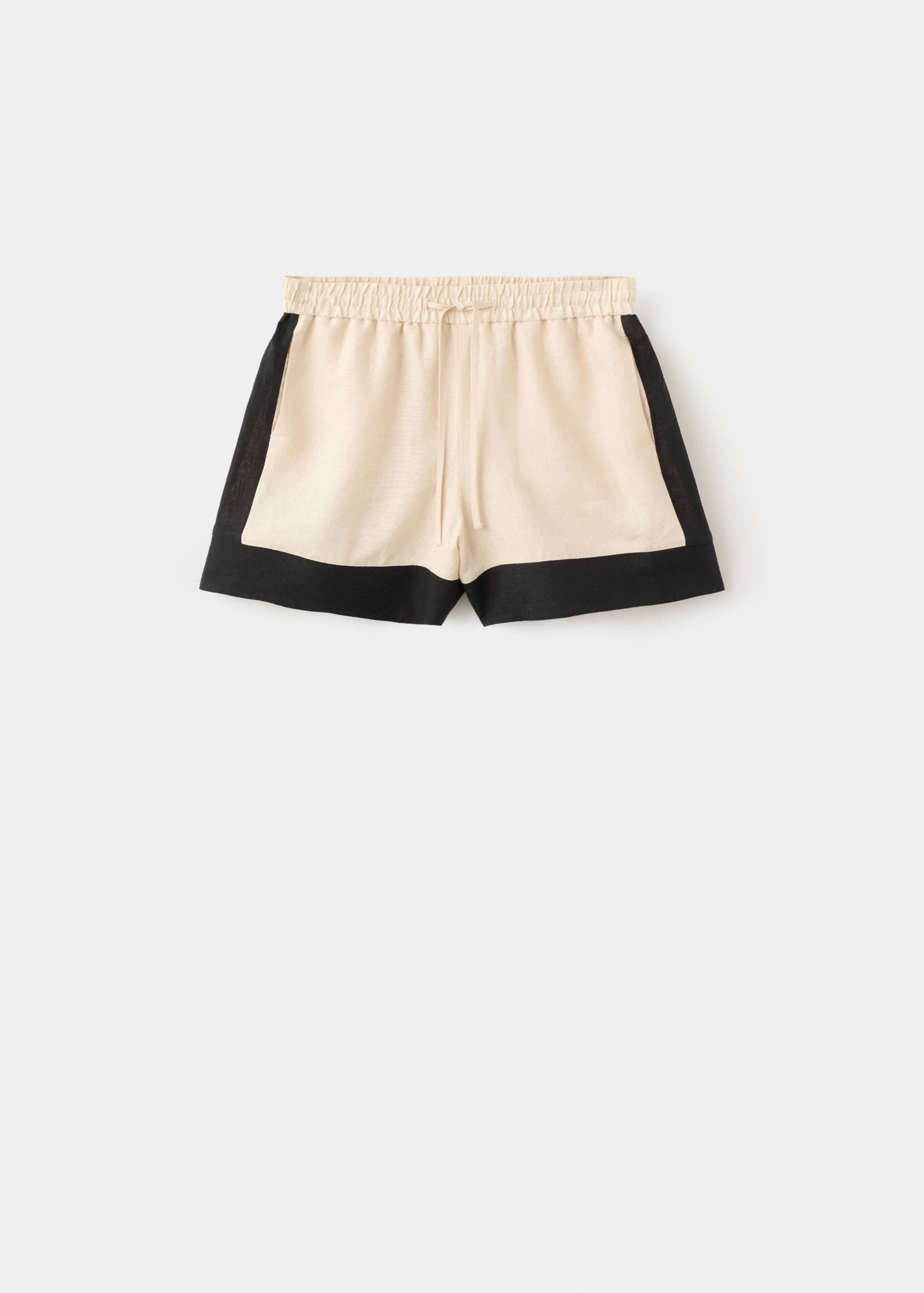 Short lin rayures contrastées - Article sans modèle