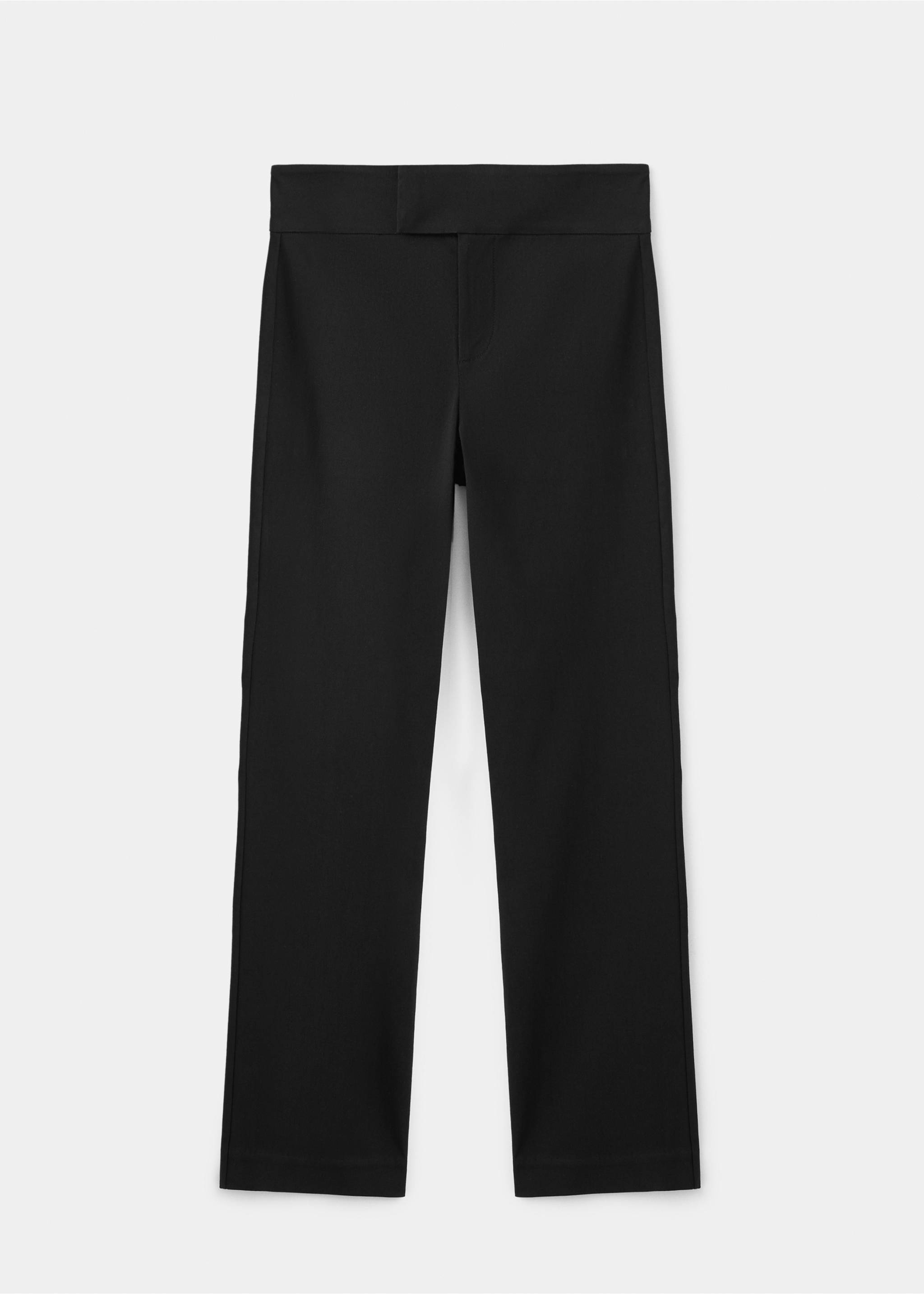 Pantalon droit capri - Article sans modèle, Noir. Ref: 27047149-00.