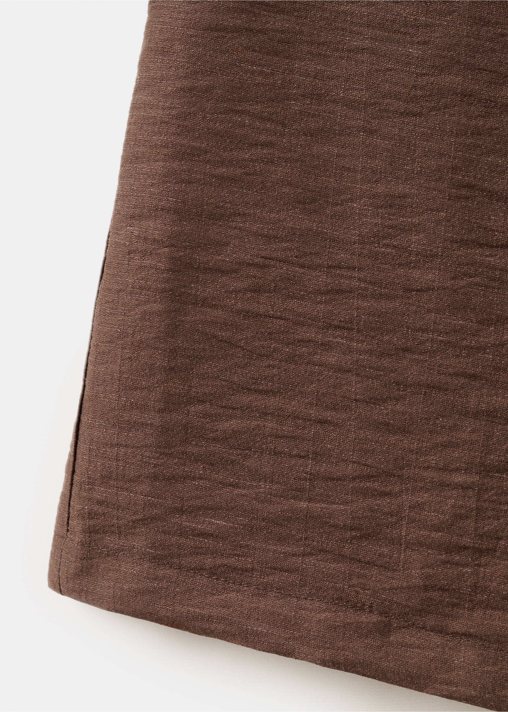 Linen palazzo trousers - Details of the article 0, Brown. Ref: 27047151-00.