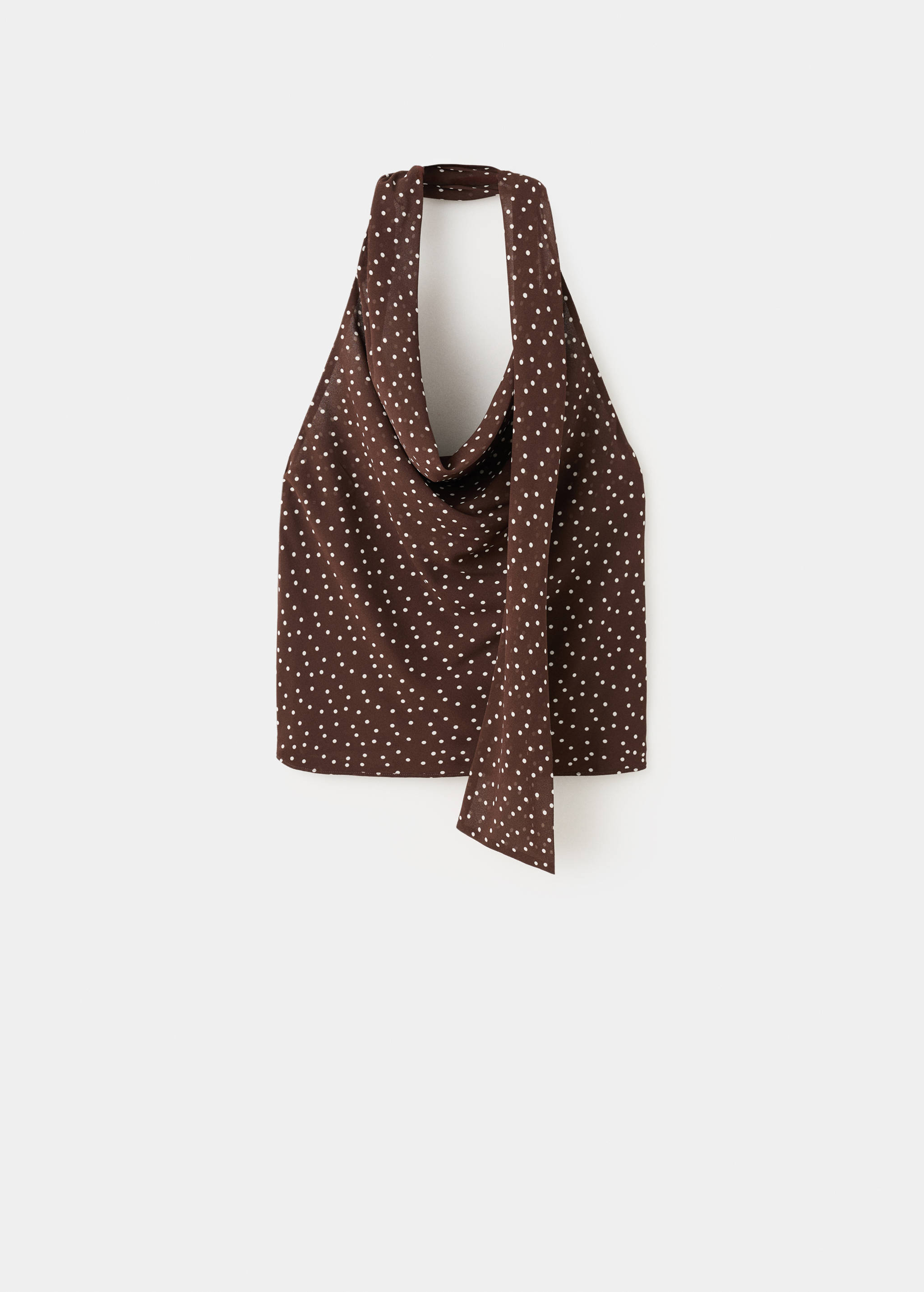 Draped neck scarf top - Article without model