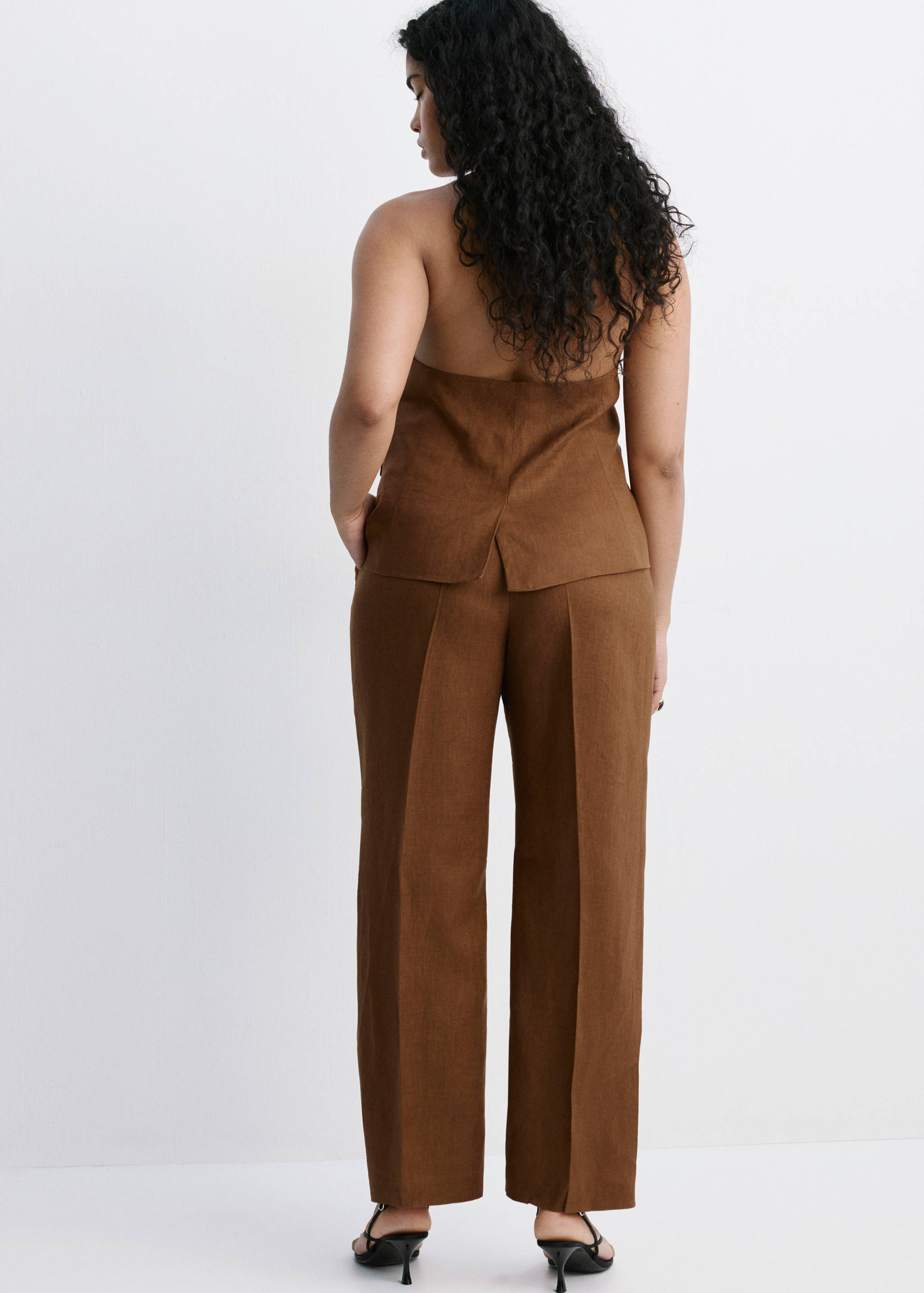 Linen suit trousers - Details of the article 4