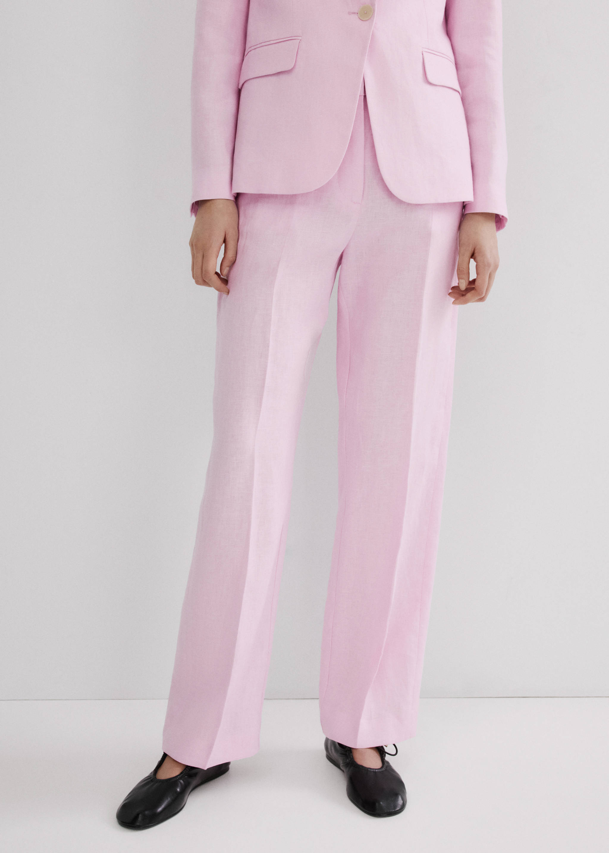 Linen suit trousers - Medium plane