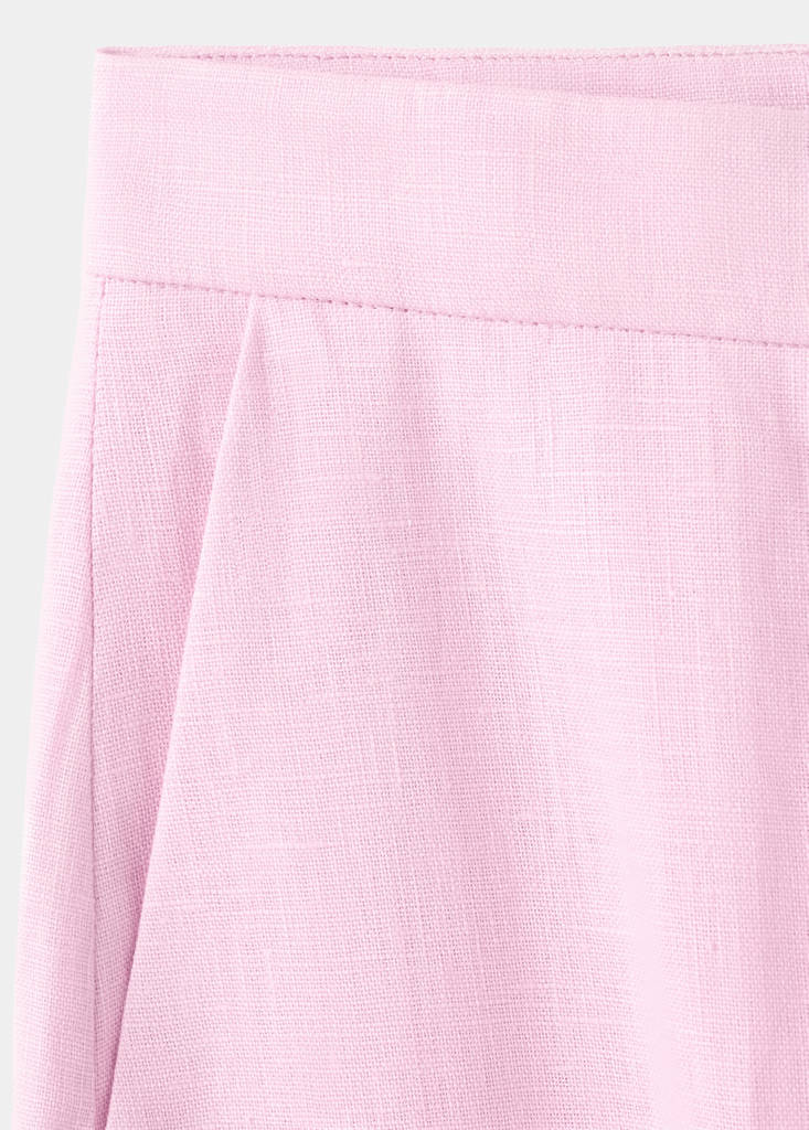 Linen suit trousers — Pink