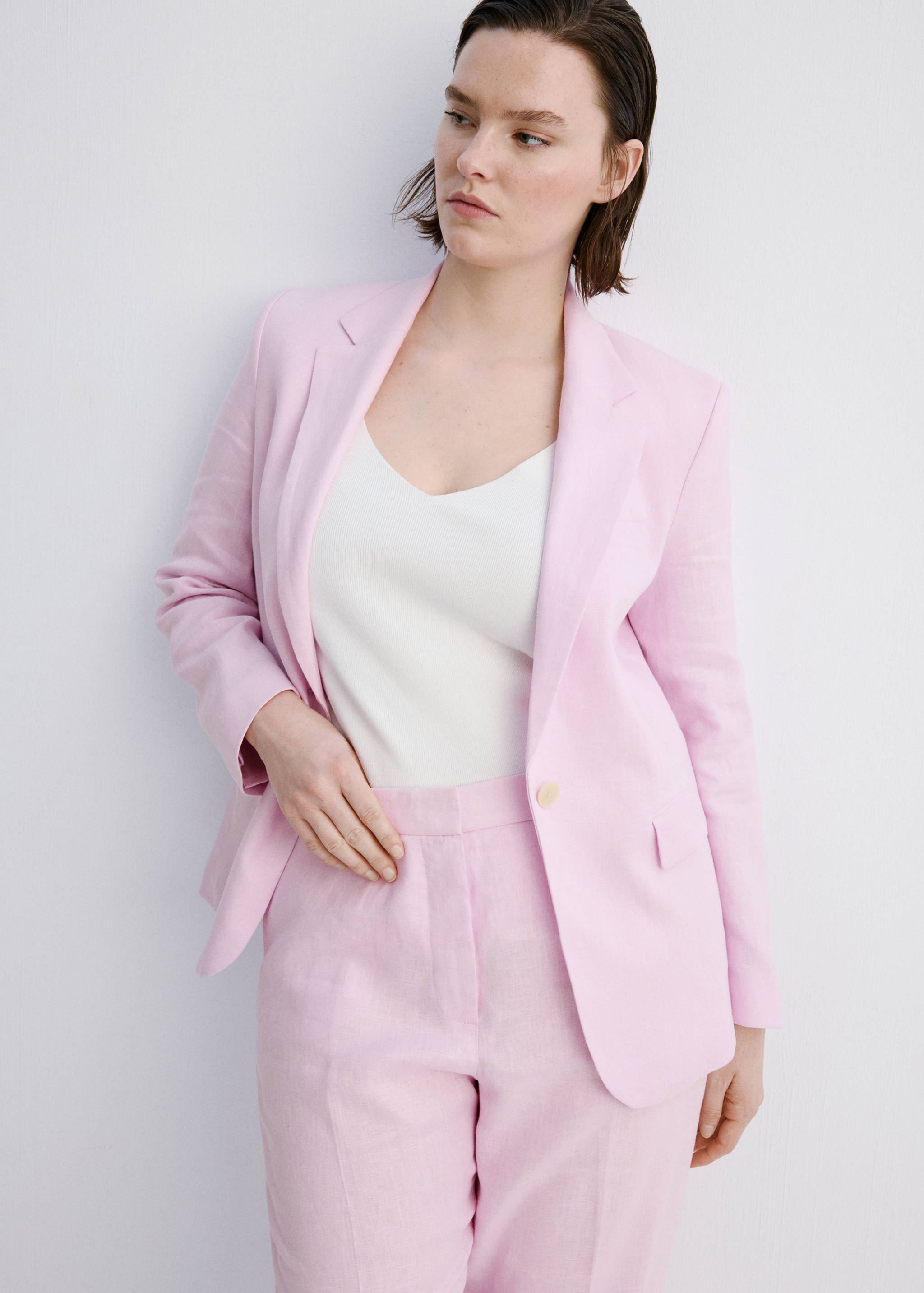 Linen suit trousers - Details of the article 5