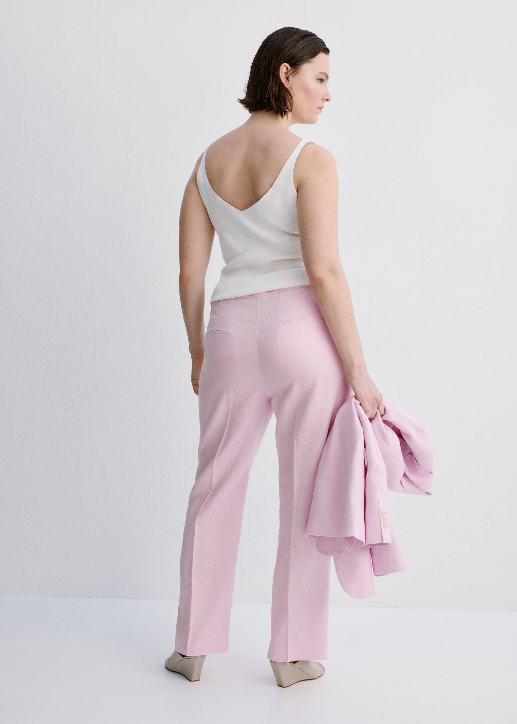 Linen suit trousers - Details of the article 4