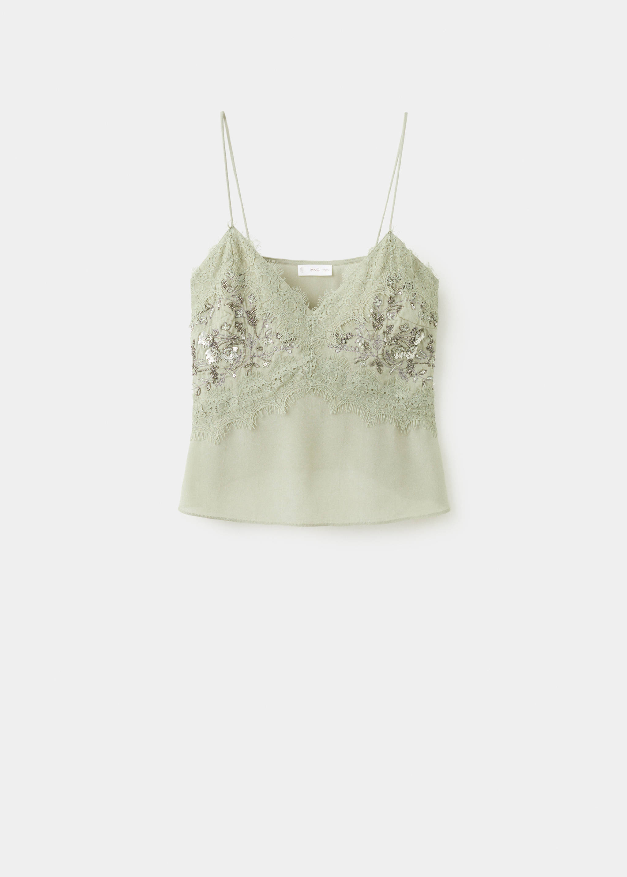 Embroidered appliqué top - Article without model