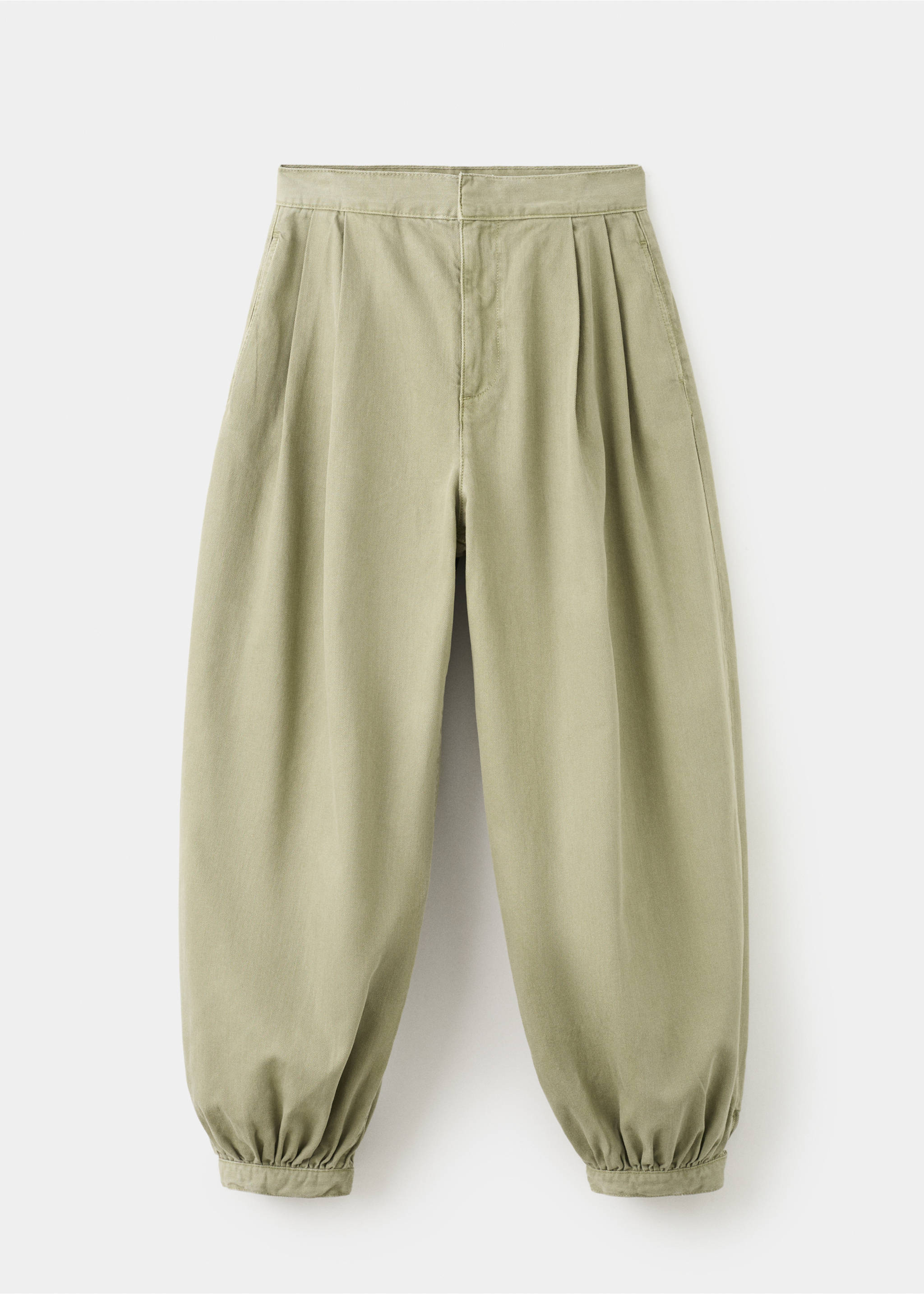 Baggy mid-rise jeans - Article without model, Khaki. Ref: 27047166-00.