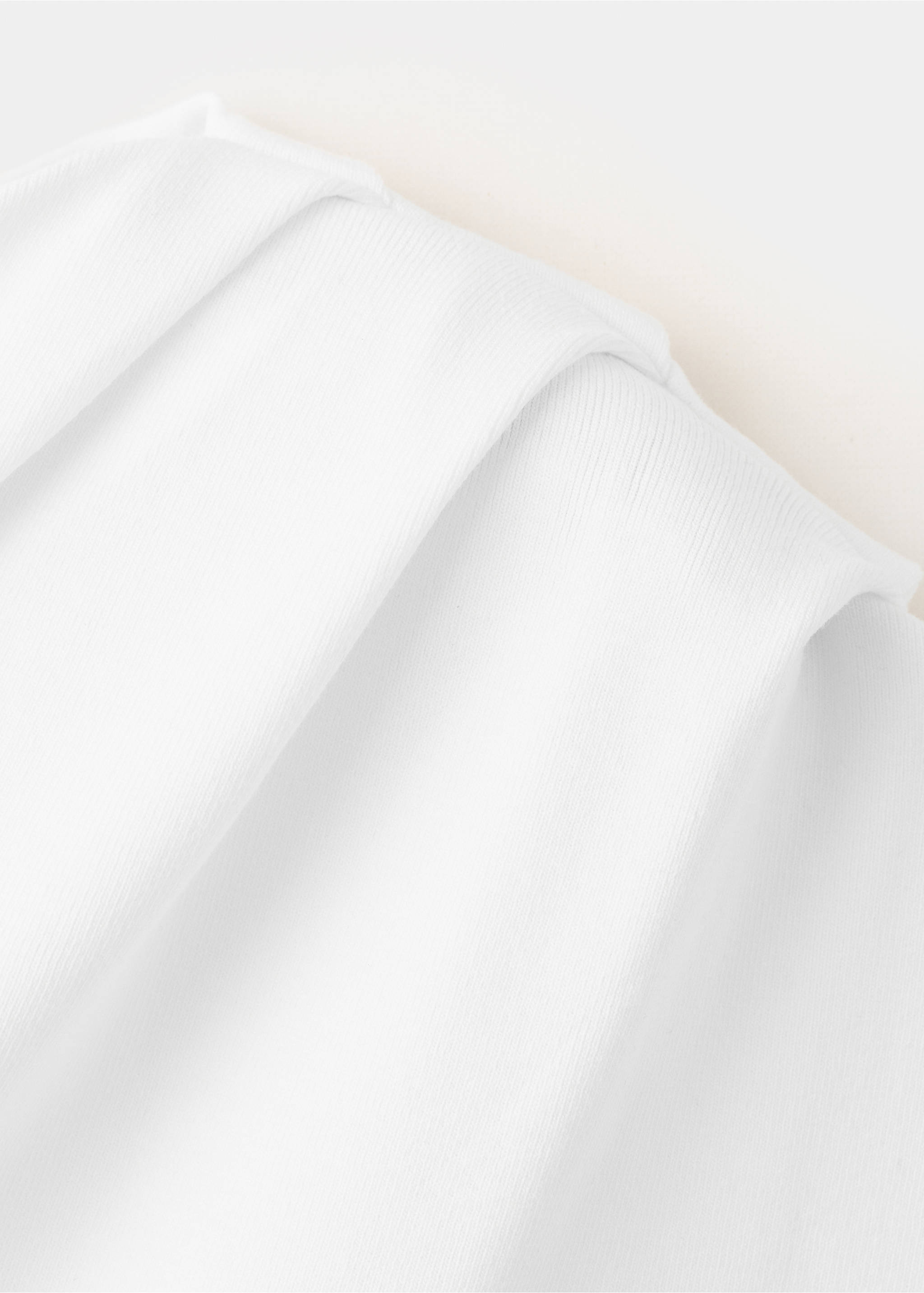 Top asimétrico fruncido - Detalle del artículo 0, Blanco. Ref: 27047167-00.