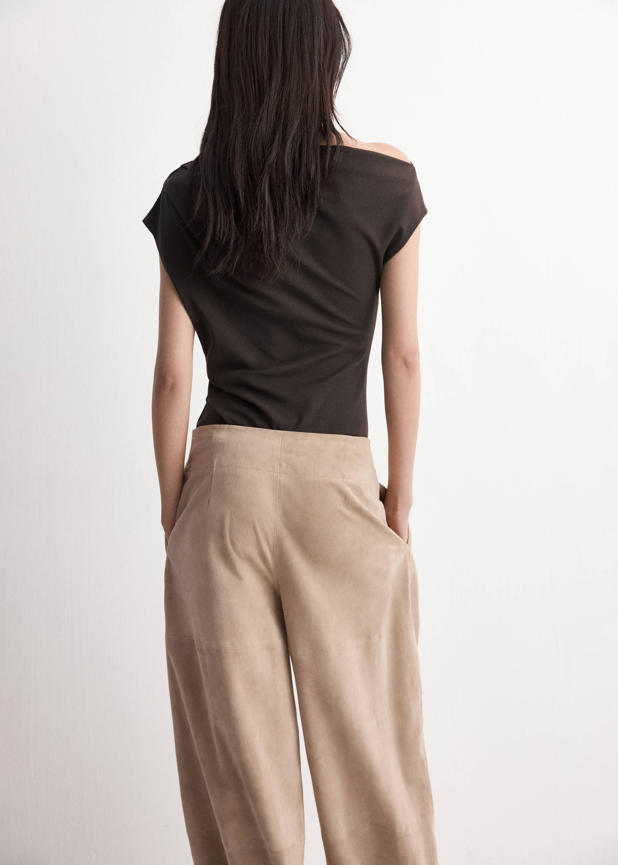 Asymmetric ruched top - Reverse of the article