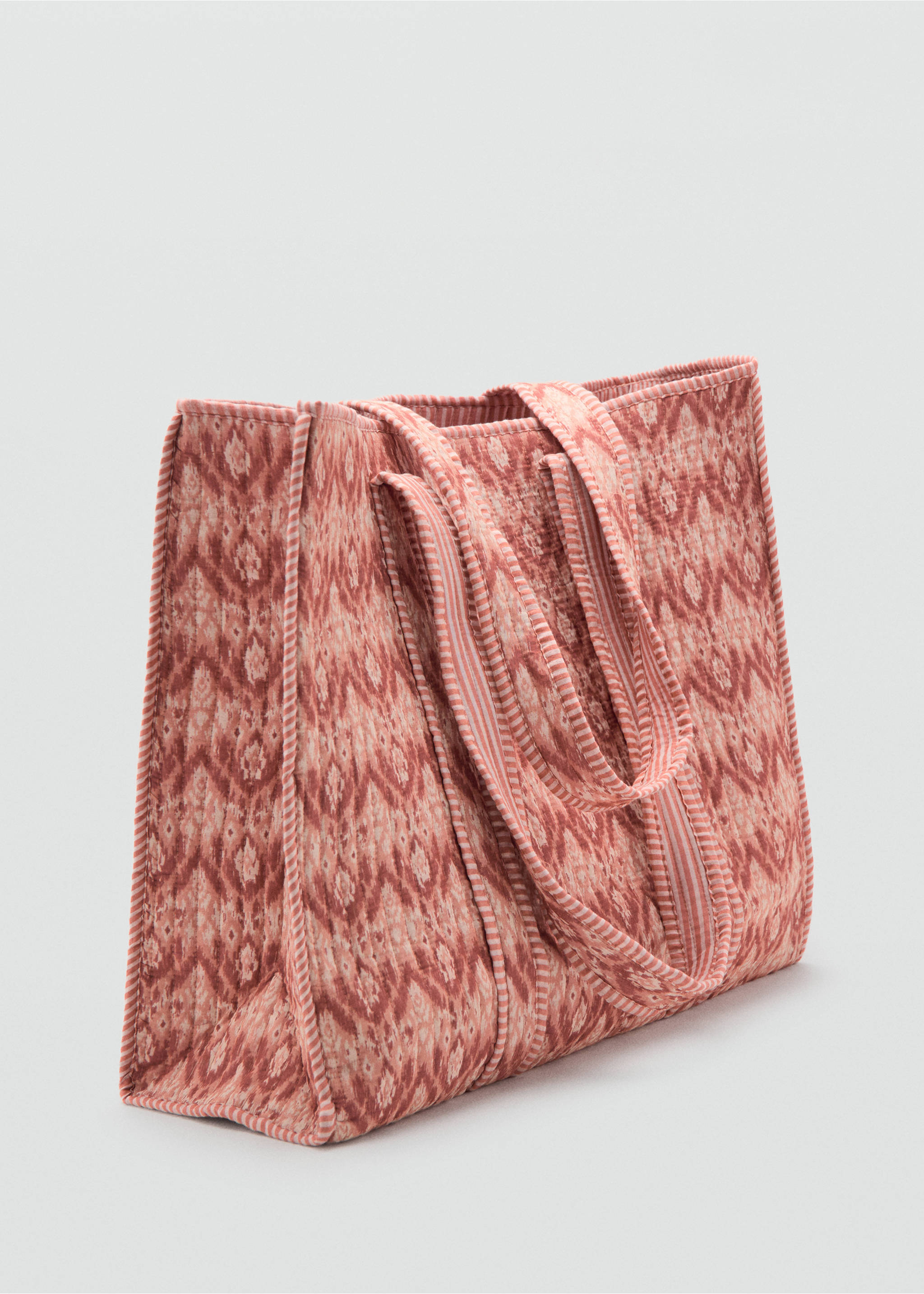 Carteira de estilo tote estampada - Plano médio, Laranja. Ref: 27047778-00.