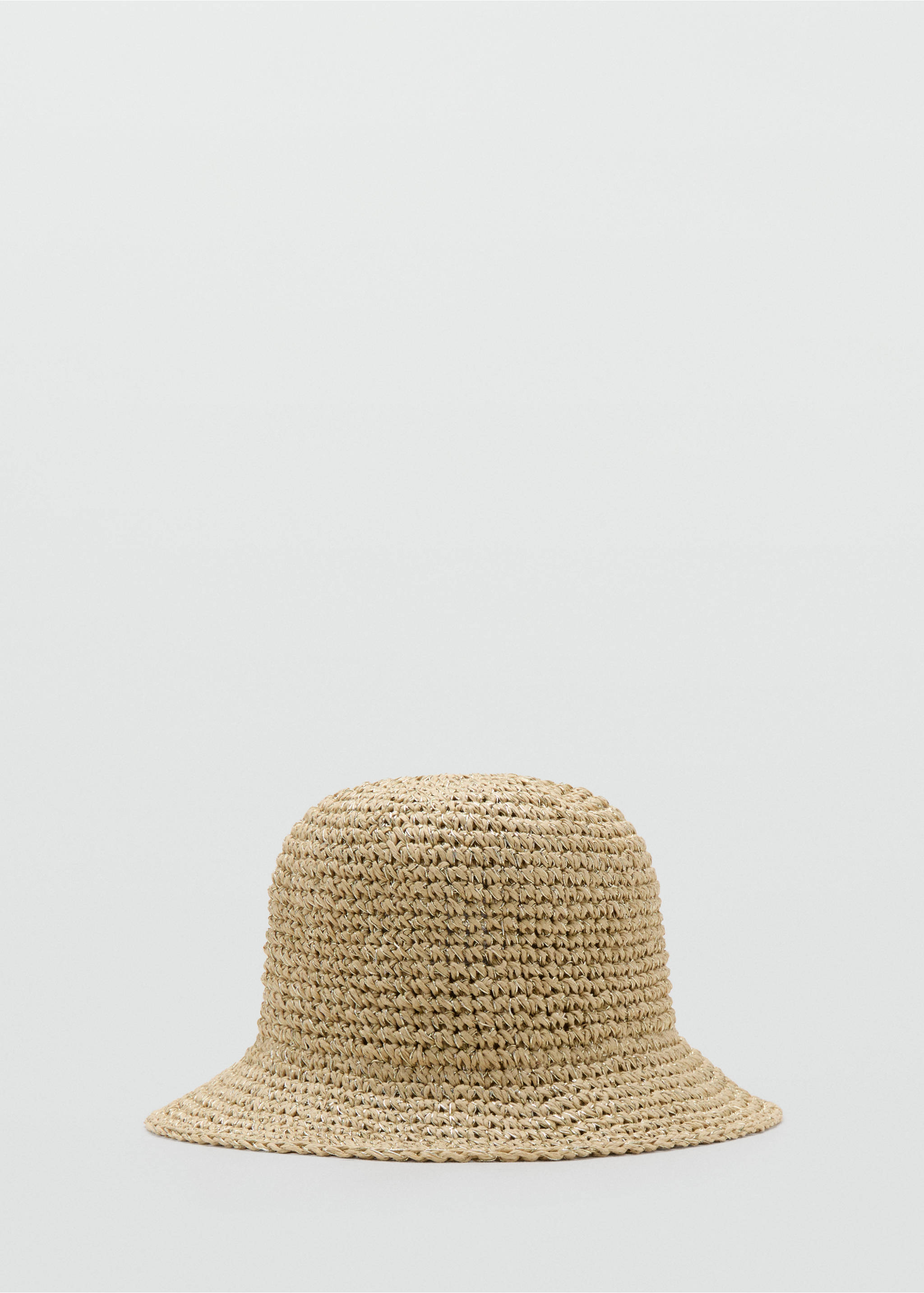 Natural fibre bucket hat - Article without model, Beige. Ref: 27047779-00.