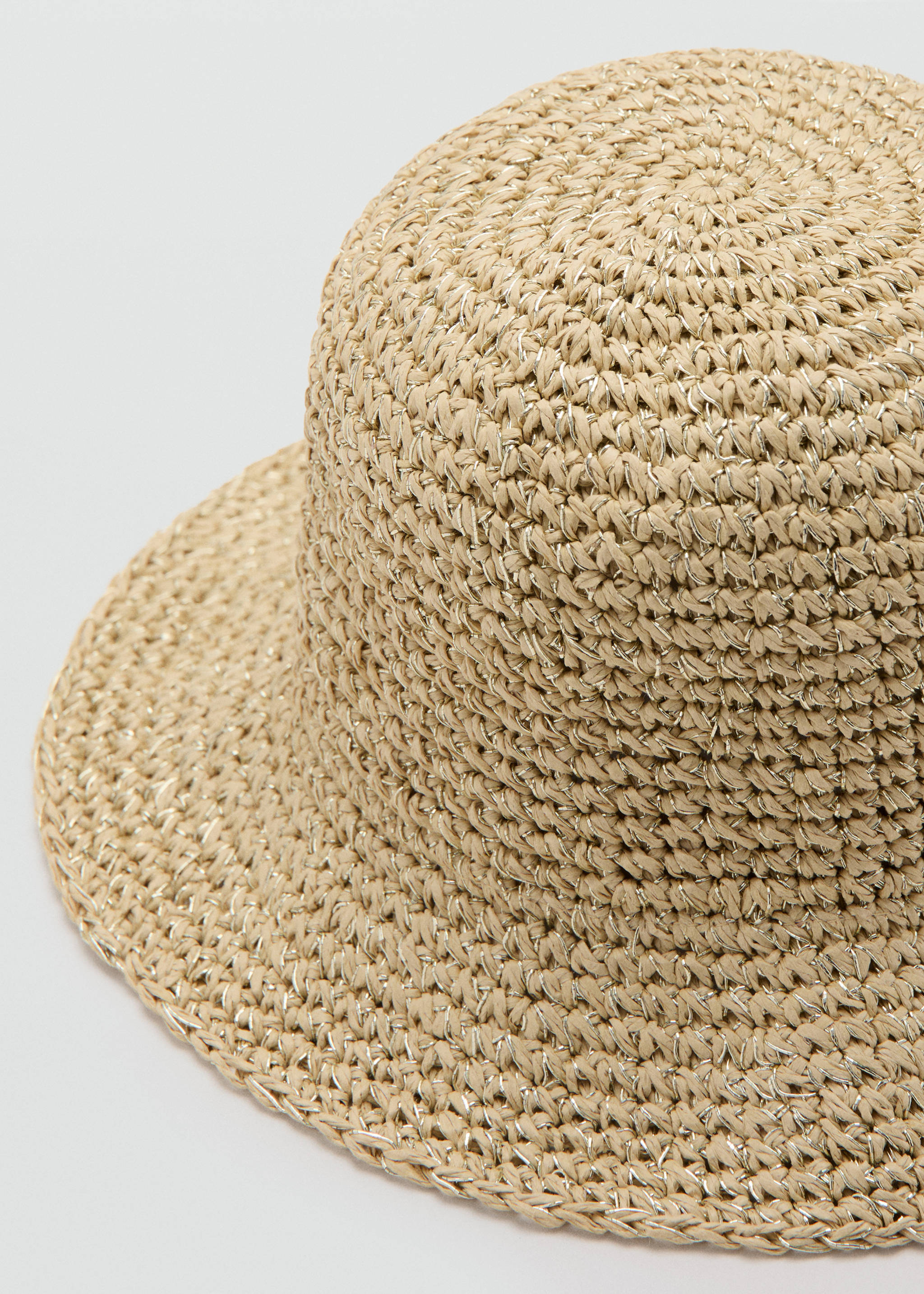 Natural fibre bucket hat - Medium plane