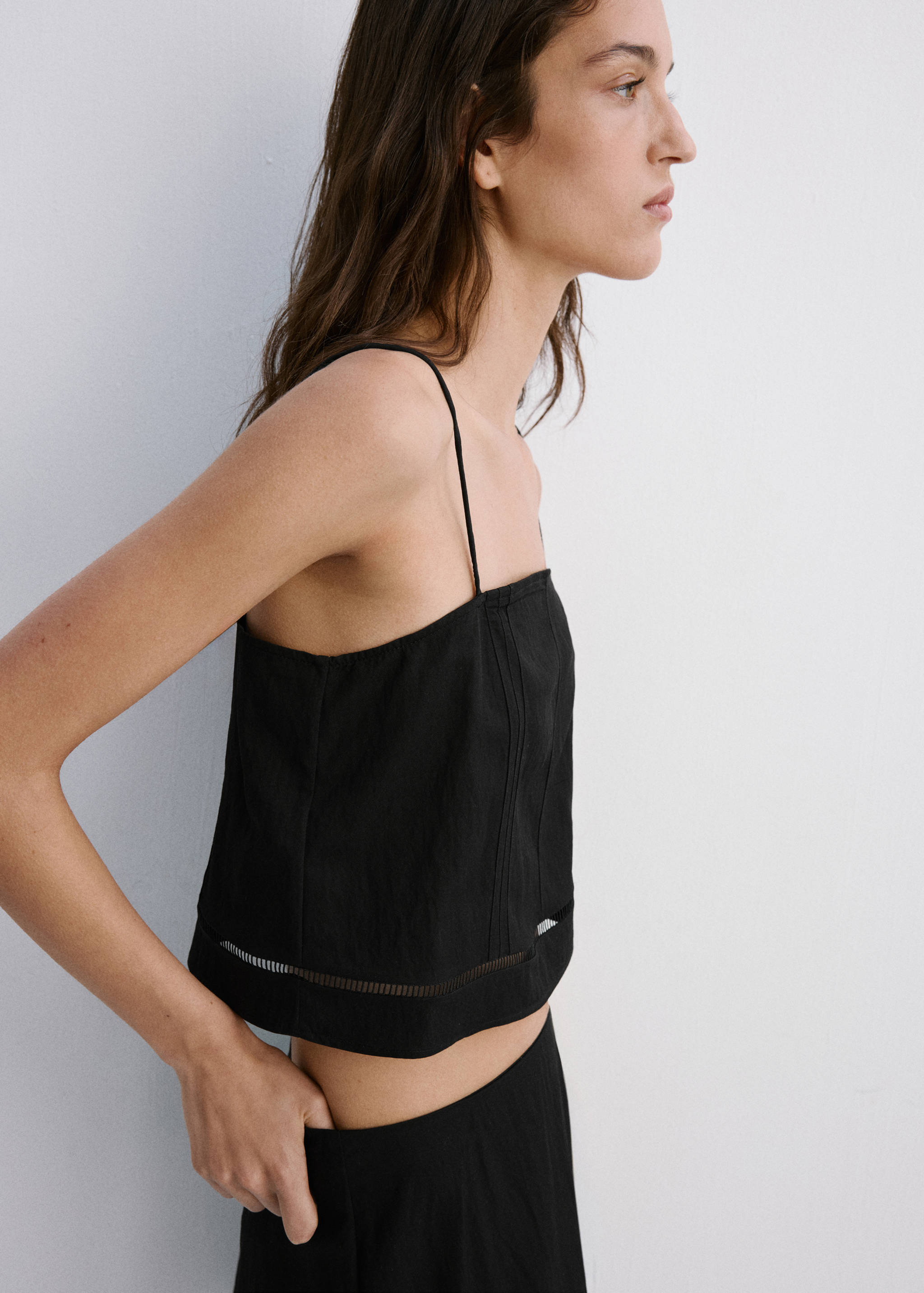 Topp med axelband och knappar - Detaljer om artikeln 1