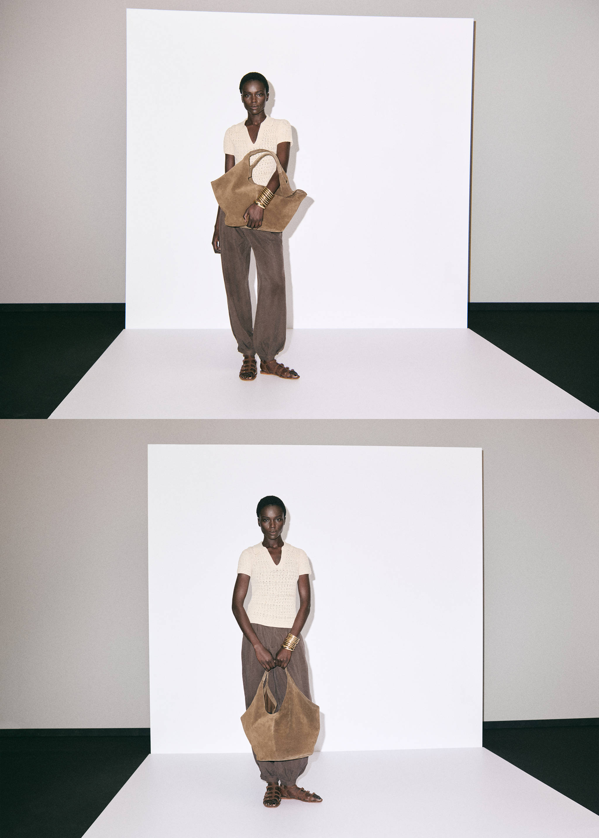 Suede shoulder bag - Details of the article 9