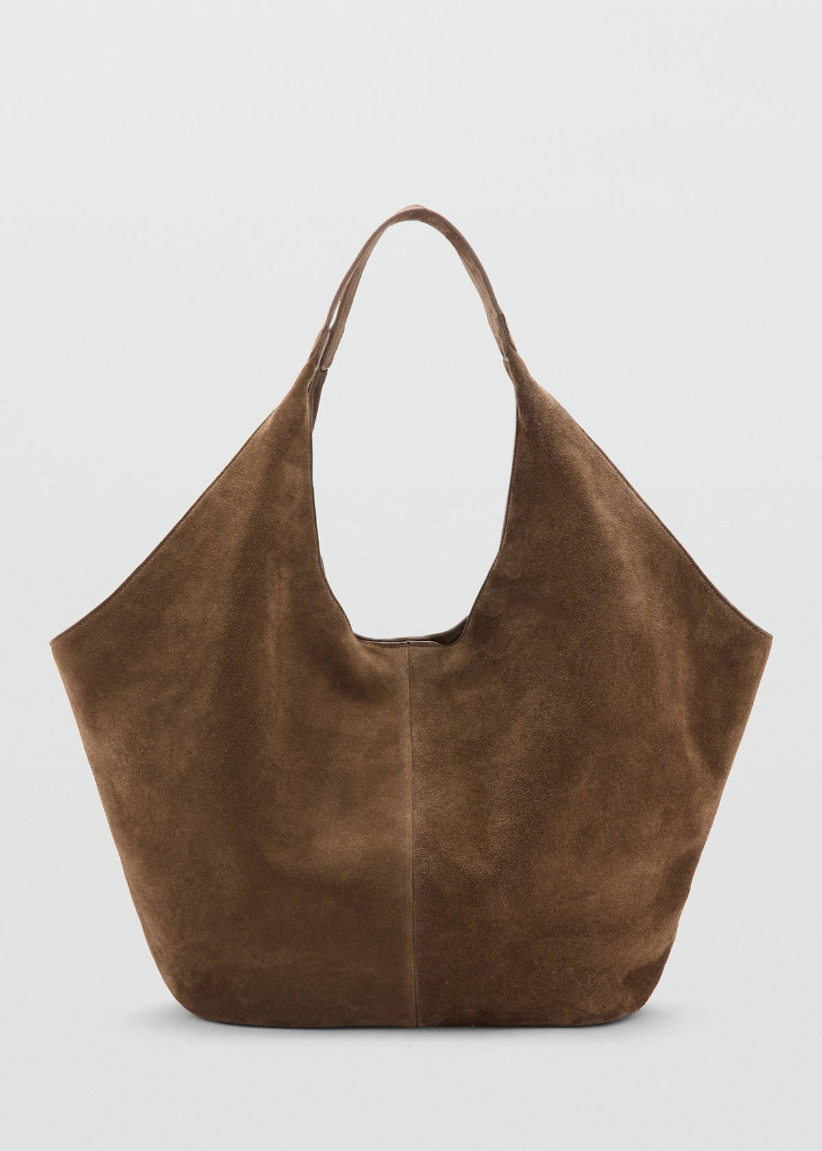 Suede shoulder bag — Brown