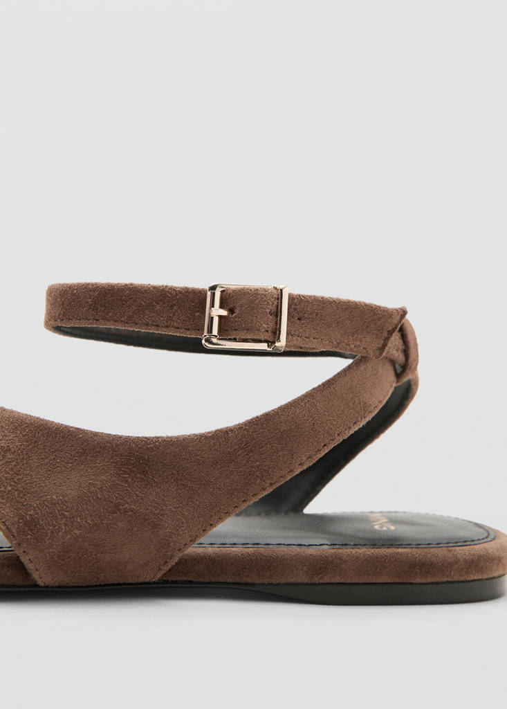 Leather straps sandals — Brown