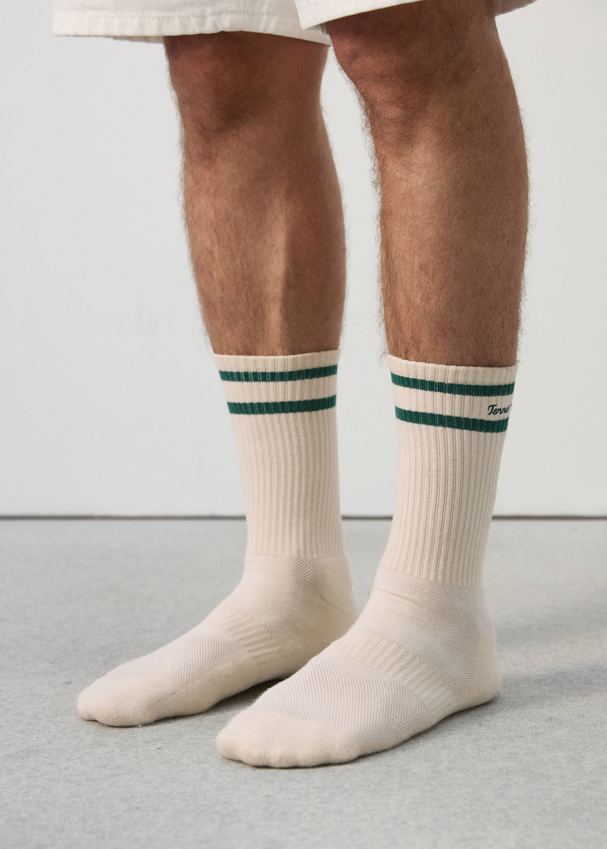 Striped cotton socks - General plane