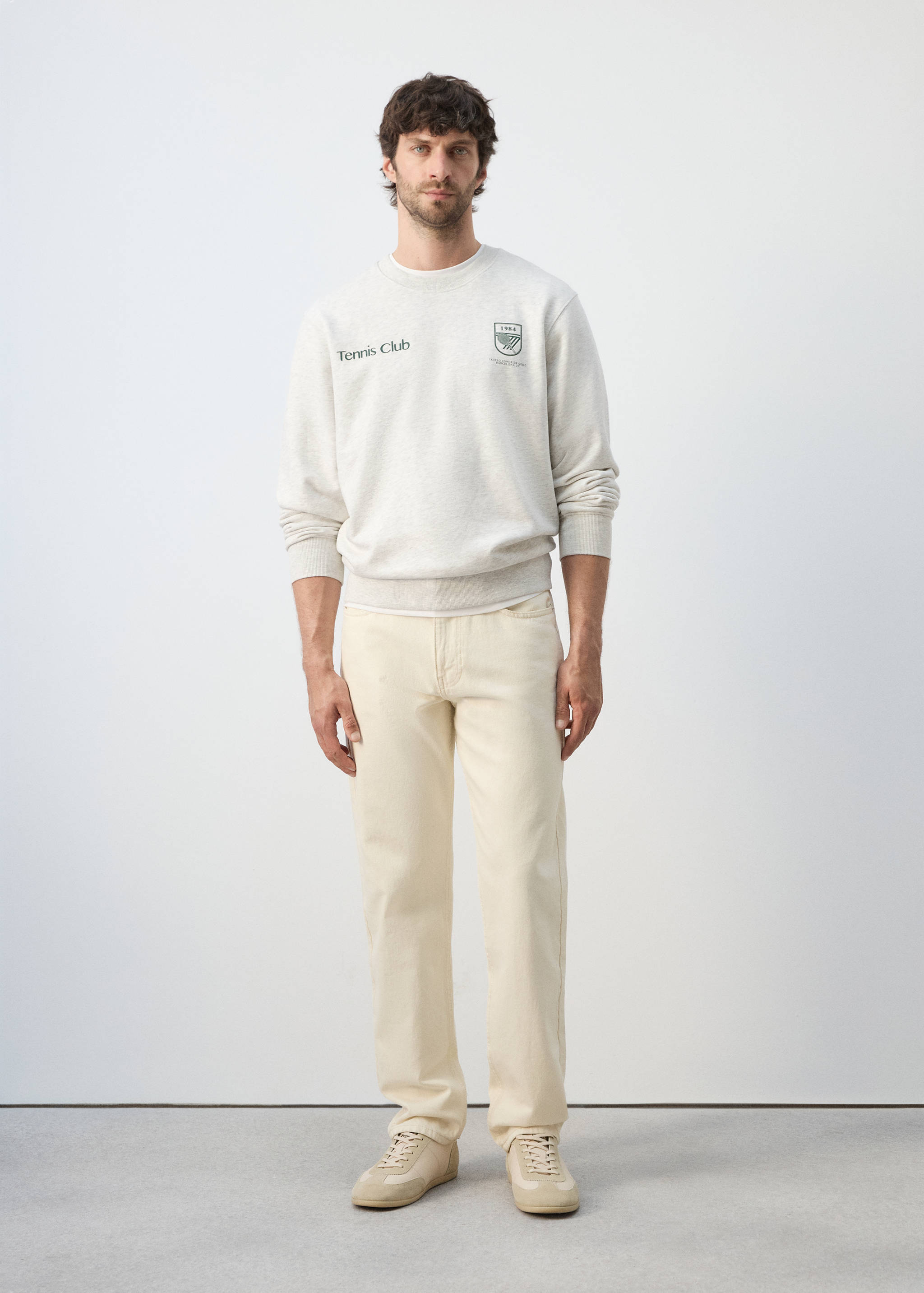 100% cotton polo sweatshirt - General plane