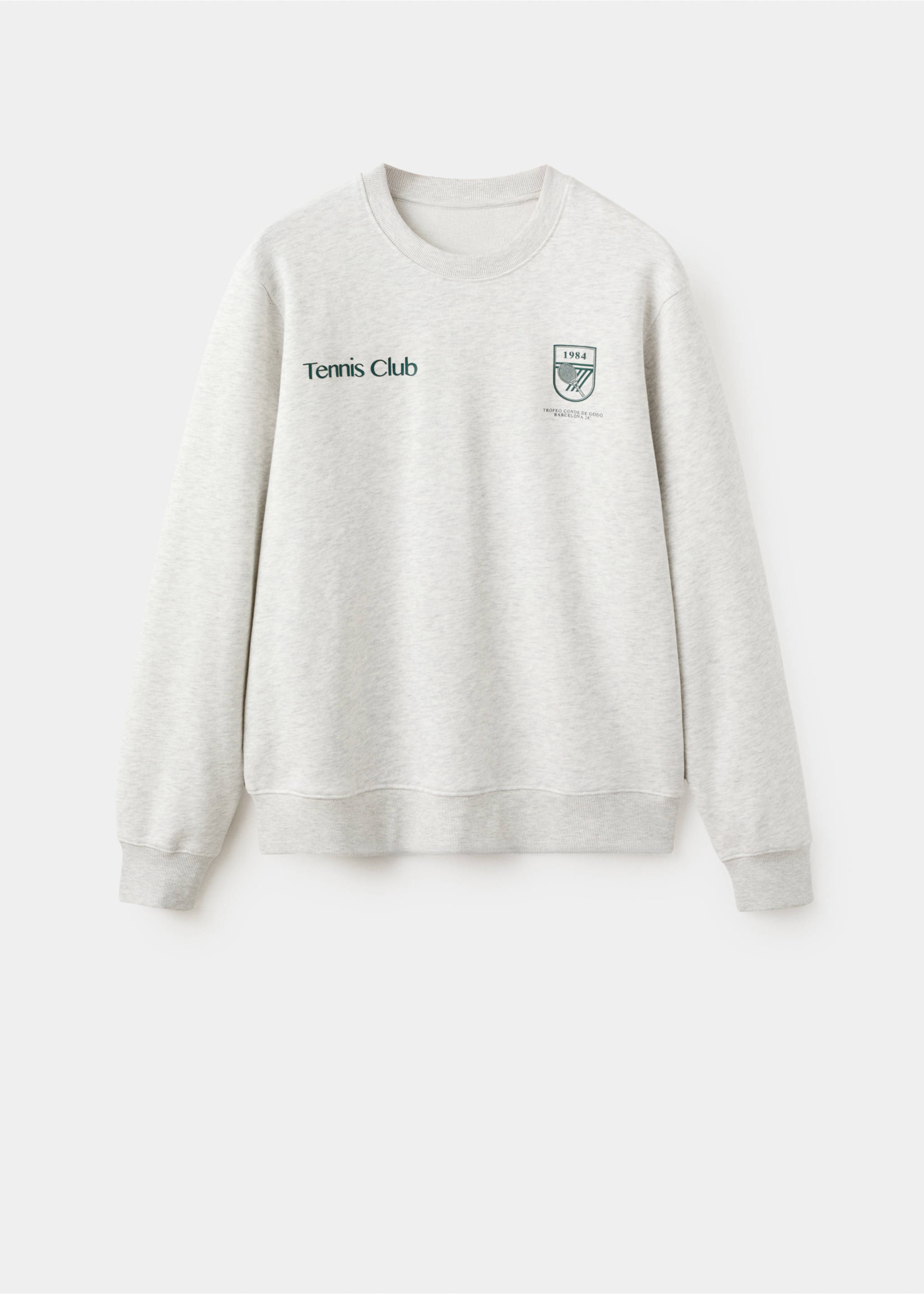 Polosweatshirt 100% katoen - Artikel zonder model, Grijs. Ref: 27047794-00.