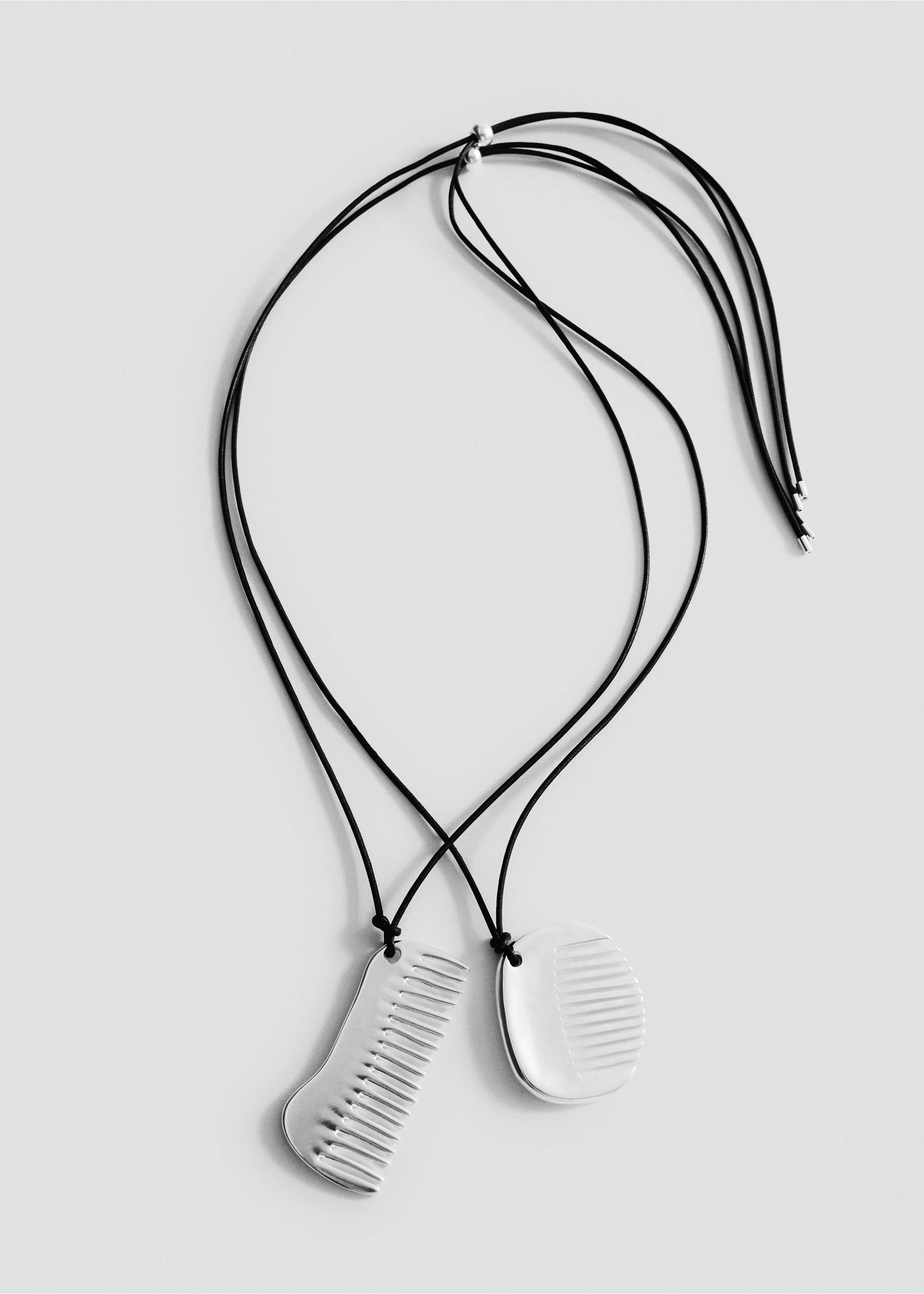Combined comb necklace - Article without model, Silver. Ref: 27047799-00.
