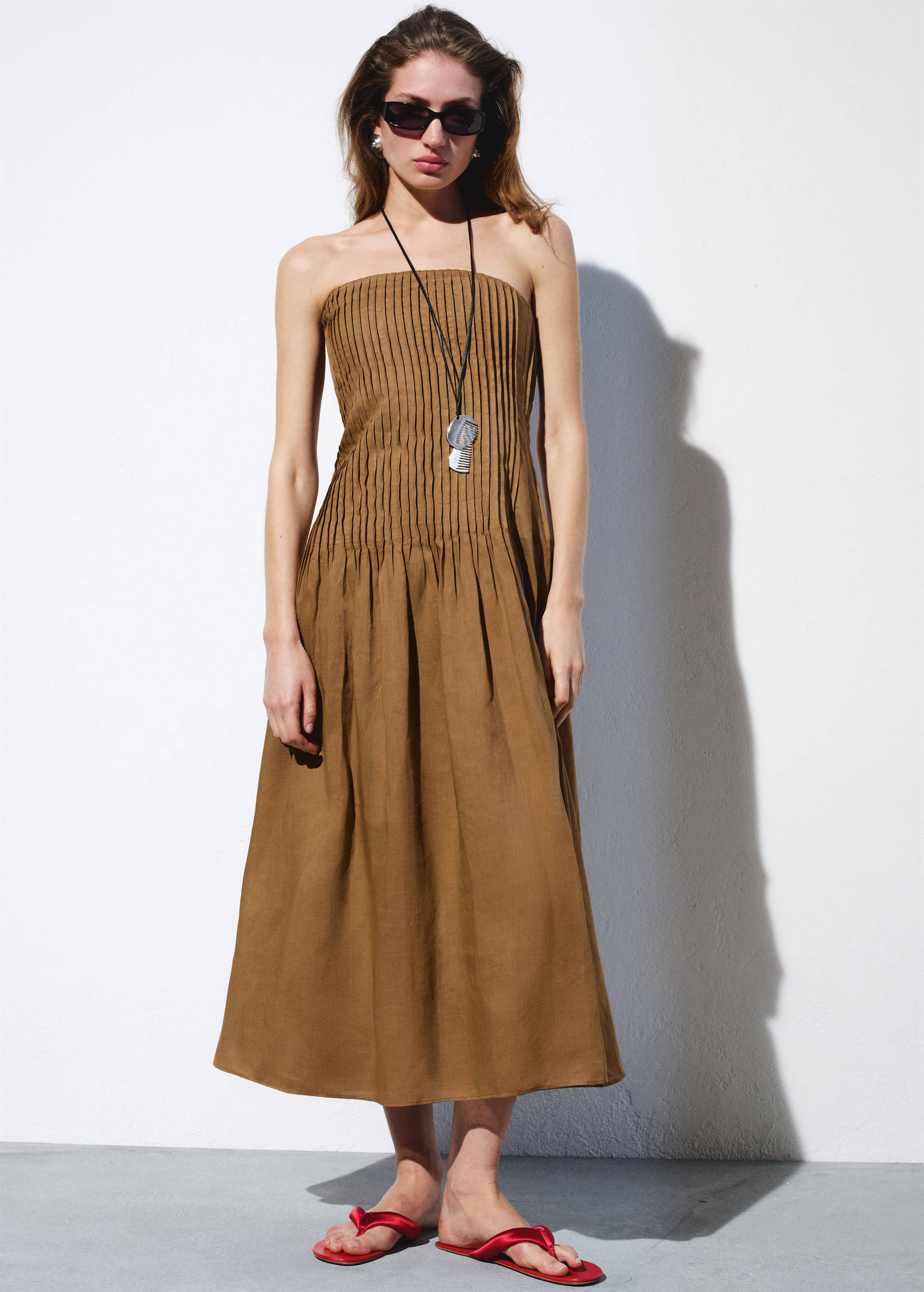 Robe bustier 100 % ramie - Plan général