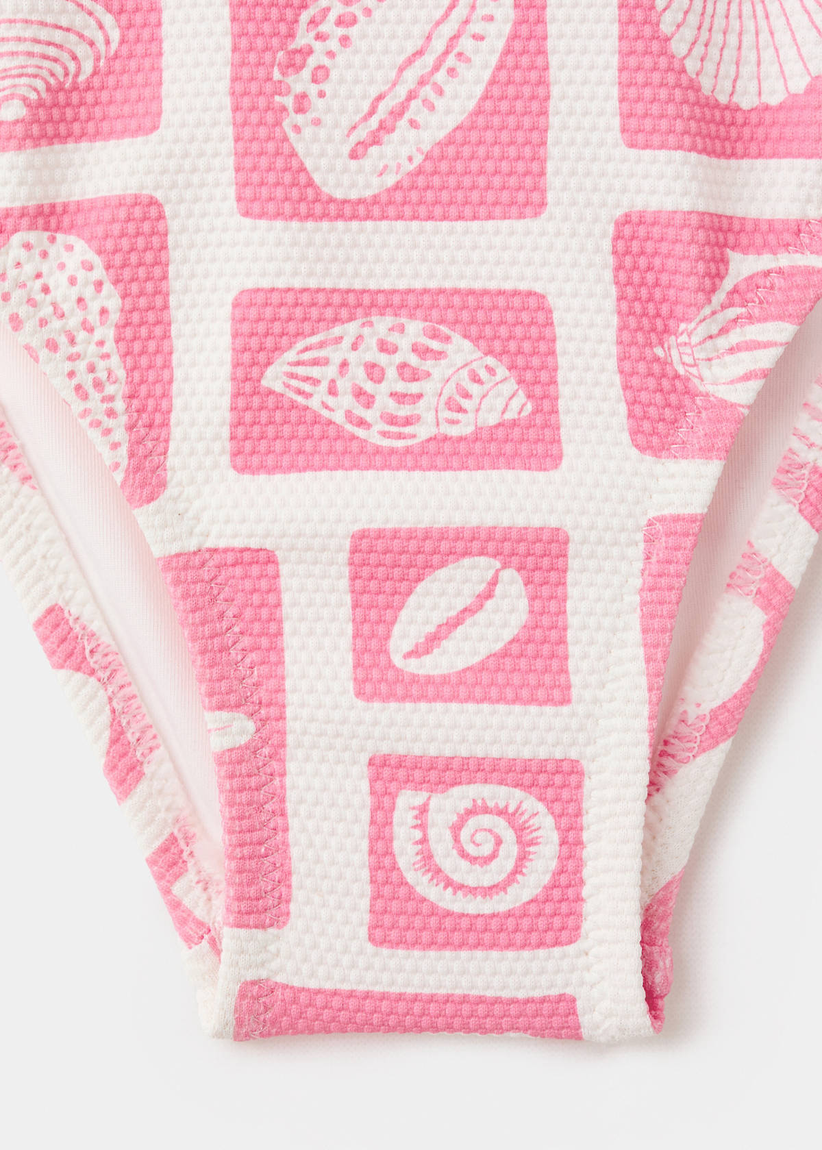 Marine-print swimsuit — Pink