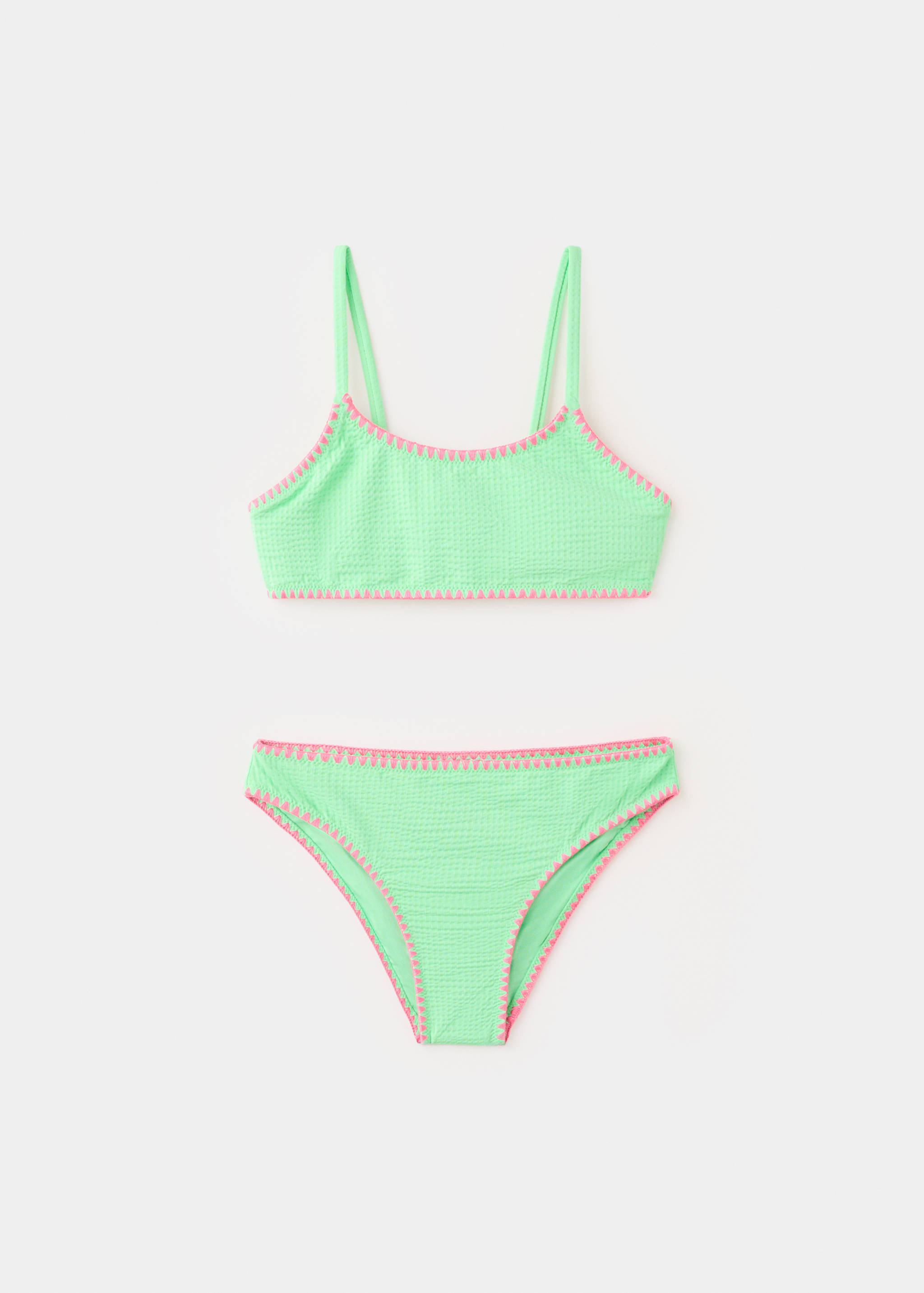 Ribbed trim bikini - Article without model