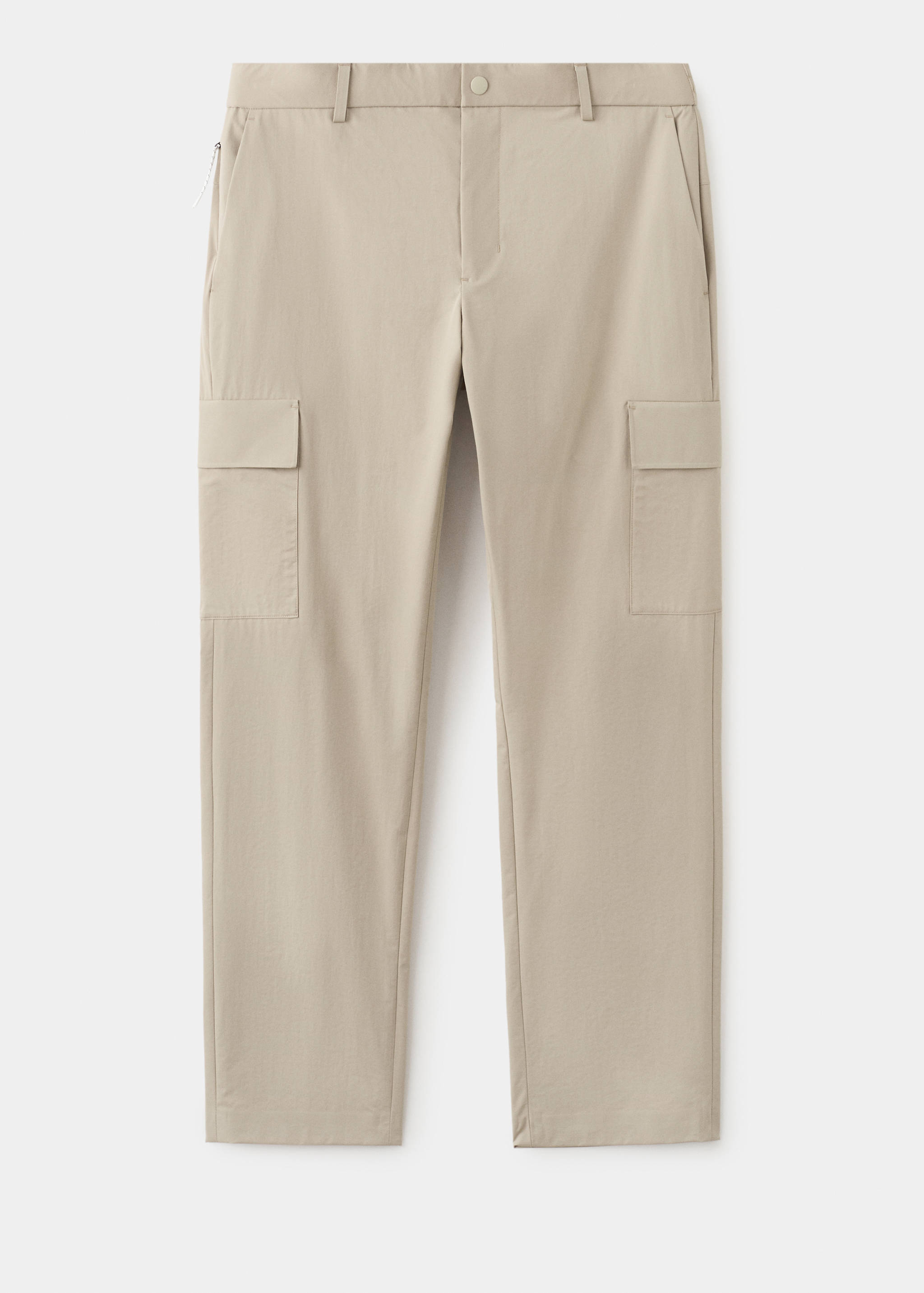 بنطلون كارغو سليم فيت بتمدد مريح - منتج دون نموذج