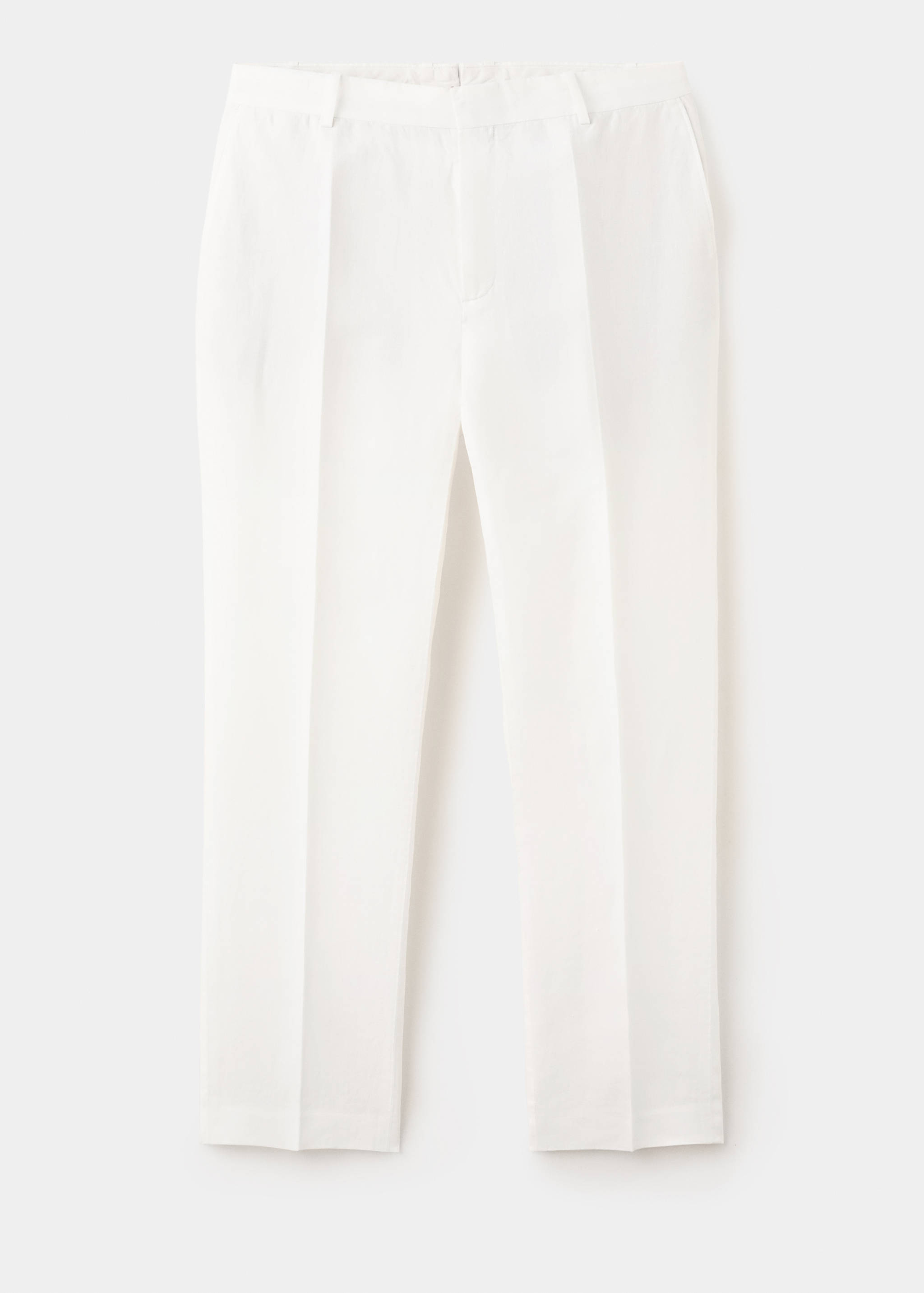 100% linen regular-fit trousers - Article without model