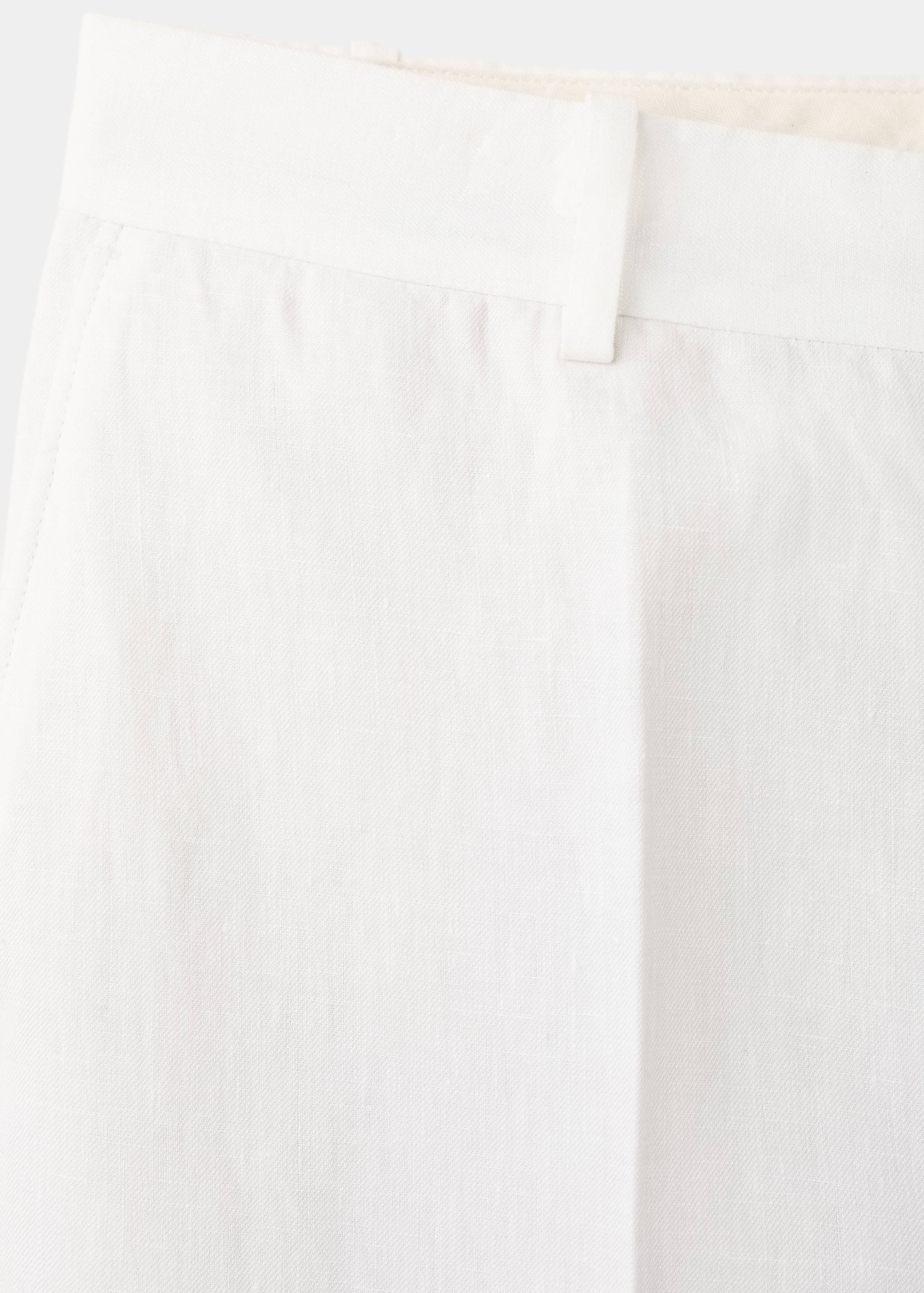 100% linen regular-fit trousers - Details of the article 0
