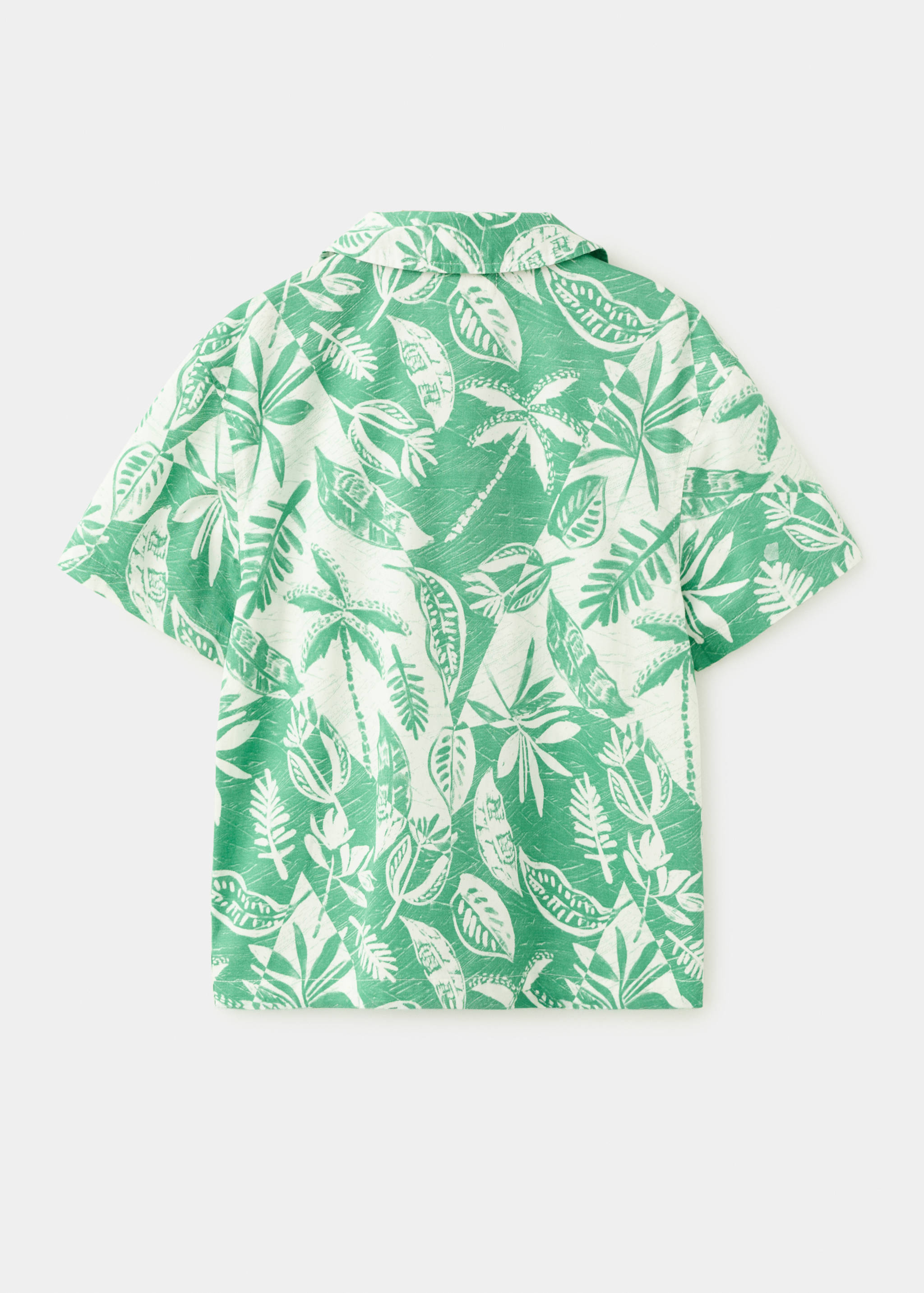 Floral-print cotton shirt - Reverse of the article