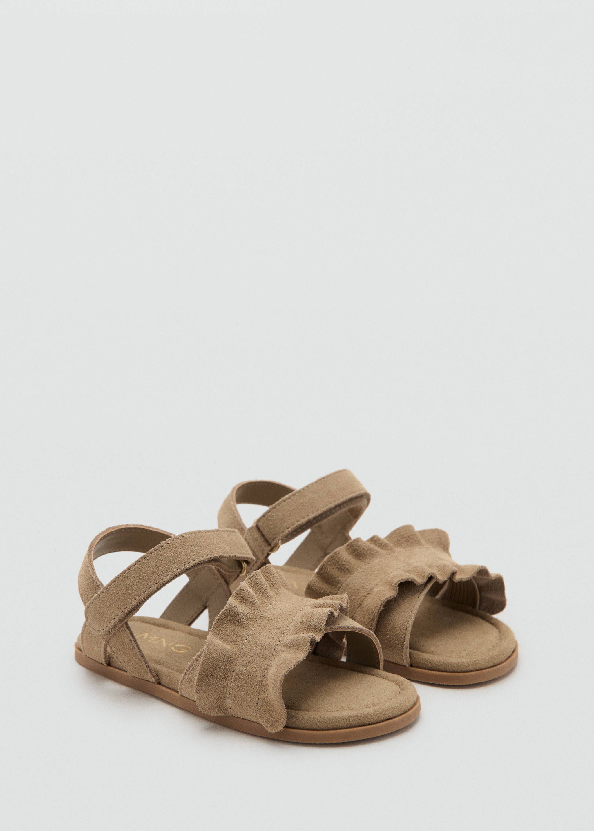 Leather straps sandals - Medium plane
